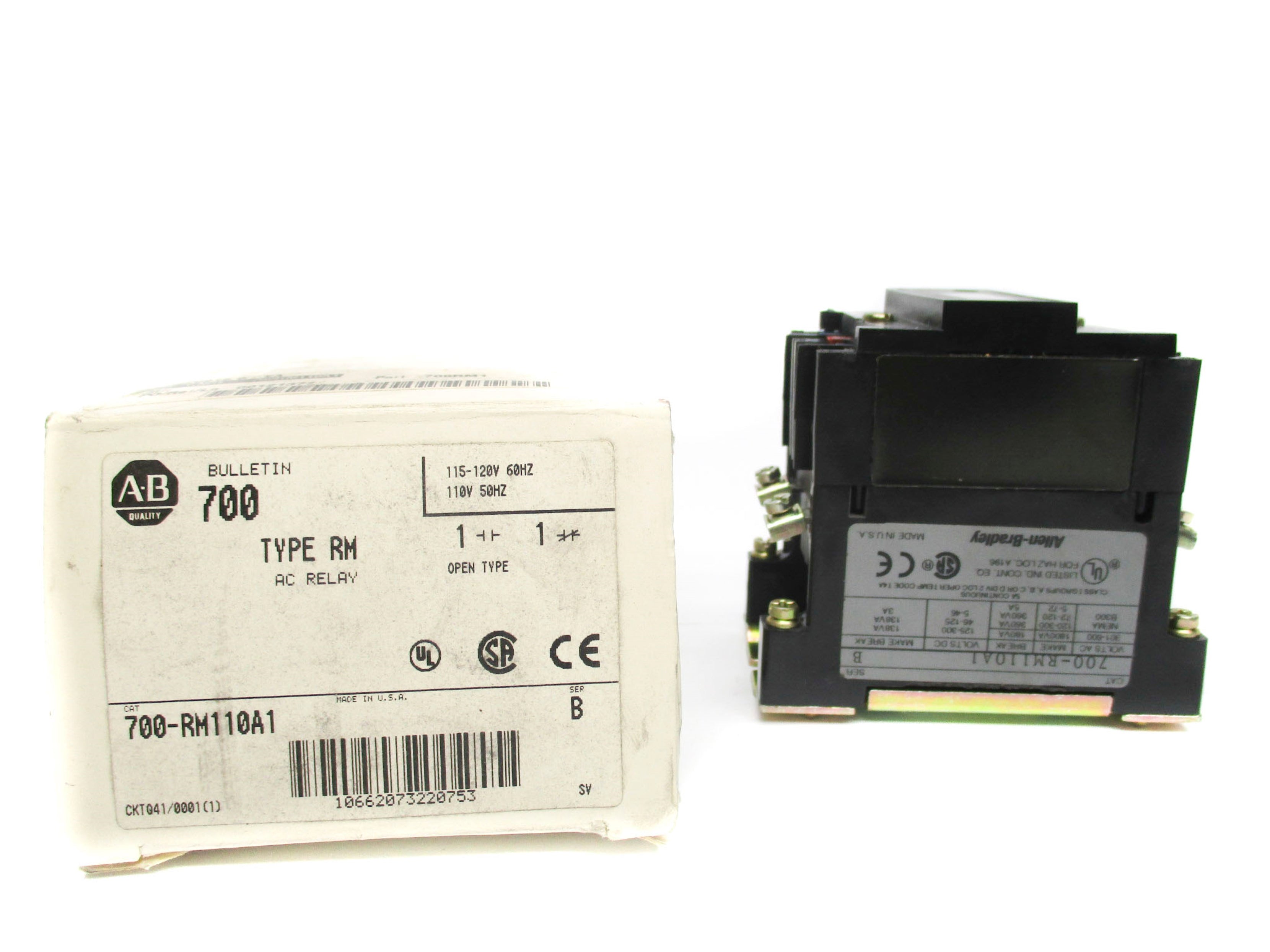 INDUSTRIAL SPARE PART 700-RM110A1 SER. B 115-120V (WH) NSMP