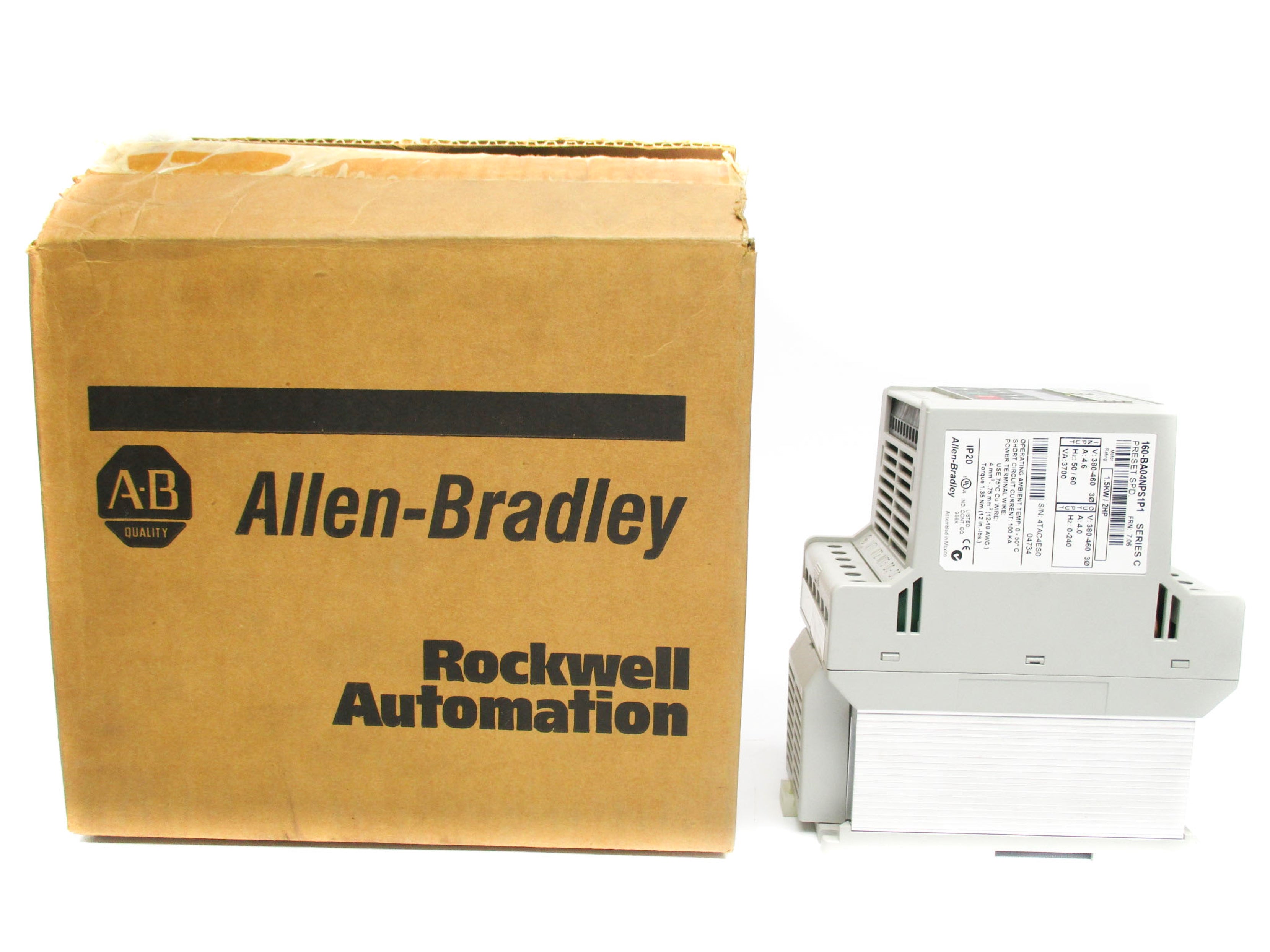 ALLEN BRADLEY 160-BA04NPS1P1 SER. C F/W 7.06 (BR/WH) NSMP