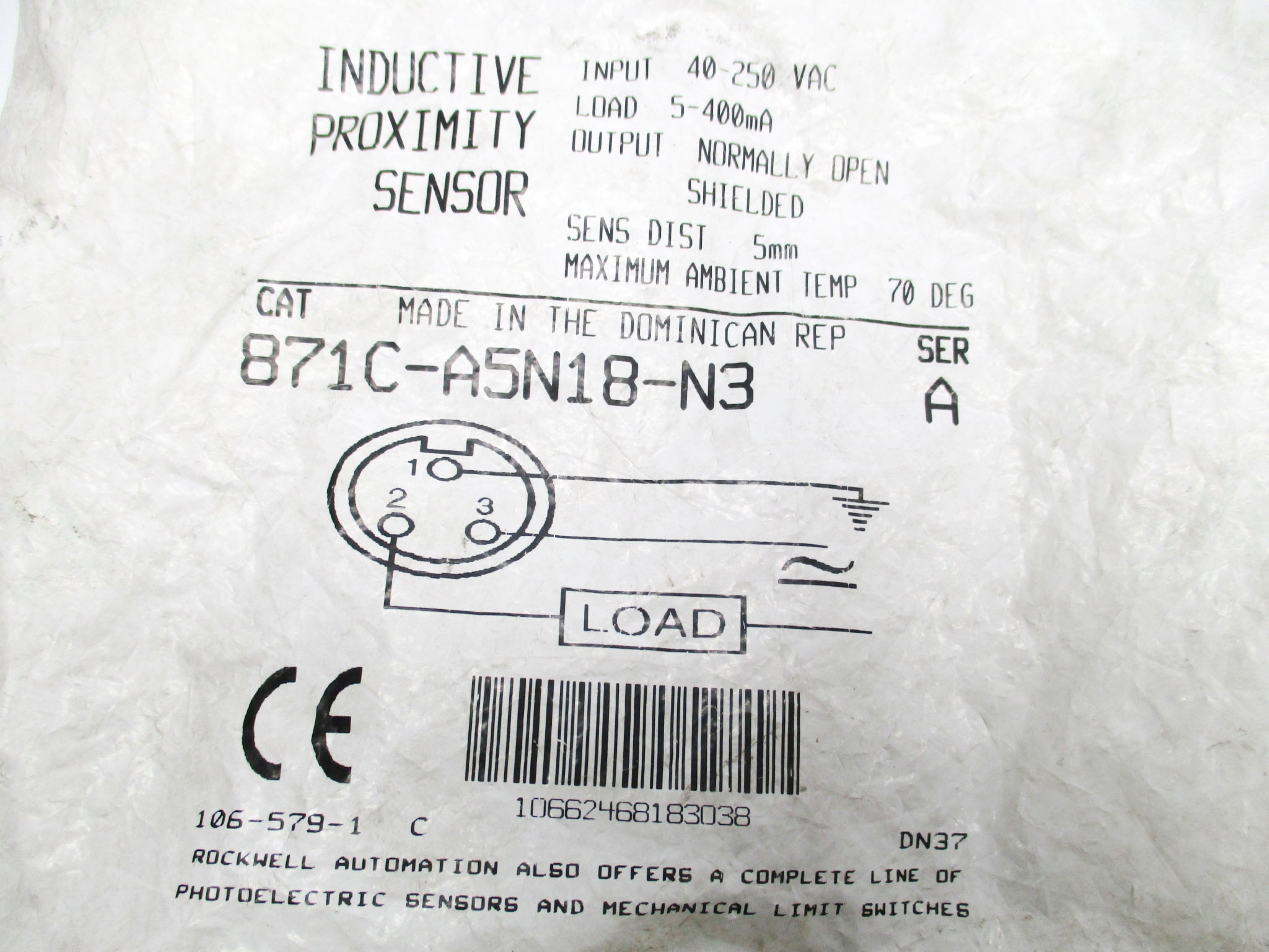 ALLEN BRADLEY 871C-A5N18-N3 SER. A NSMP