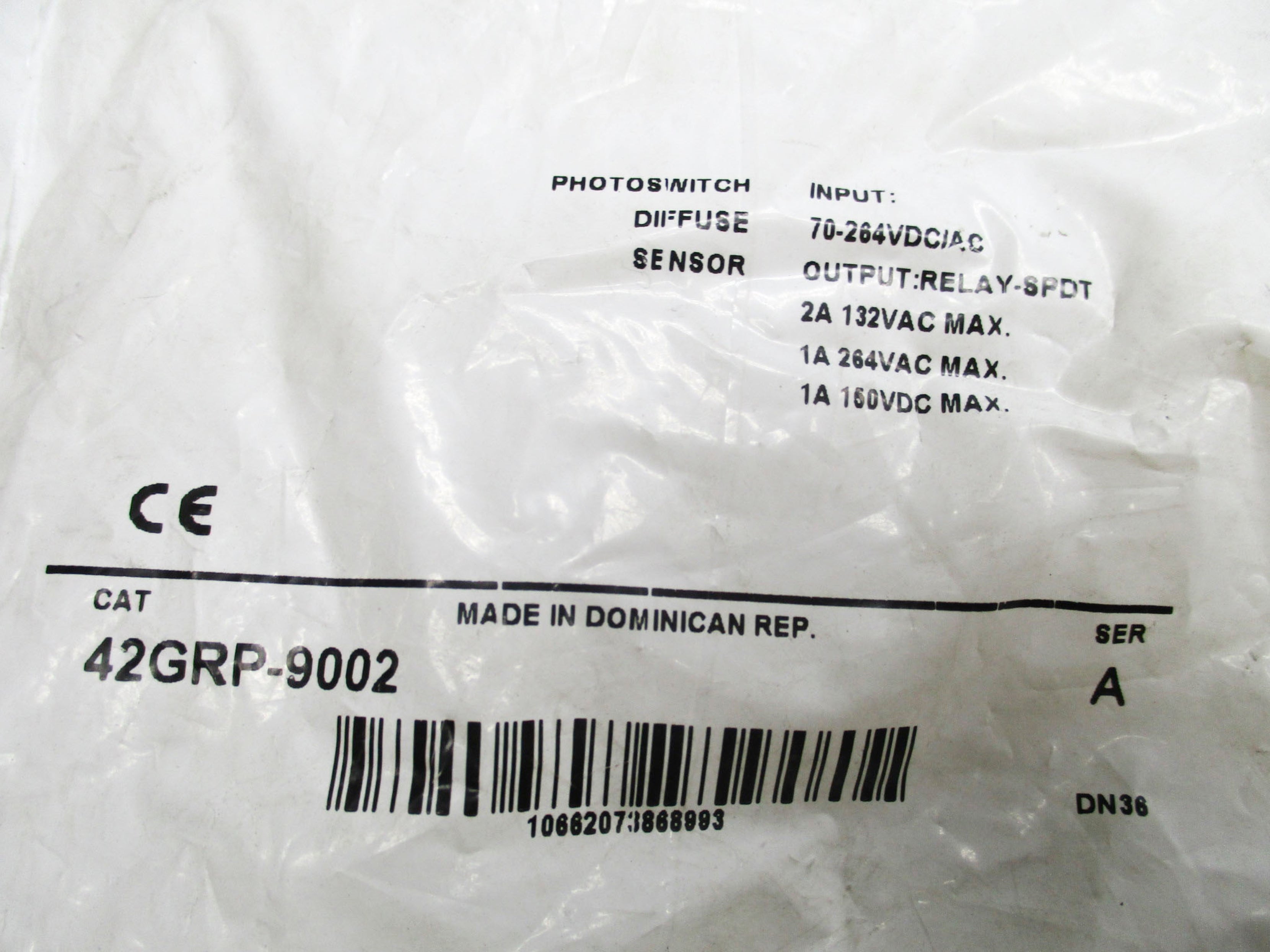 ALLEN BRADLEY 42GRP-9002 SER. A (AS PICTURED) NSMP