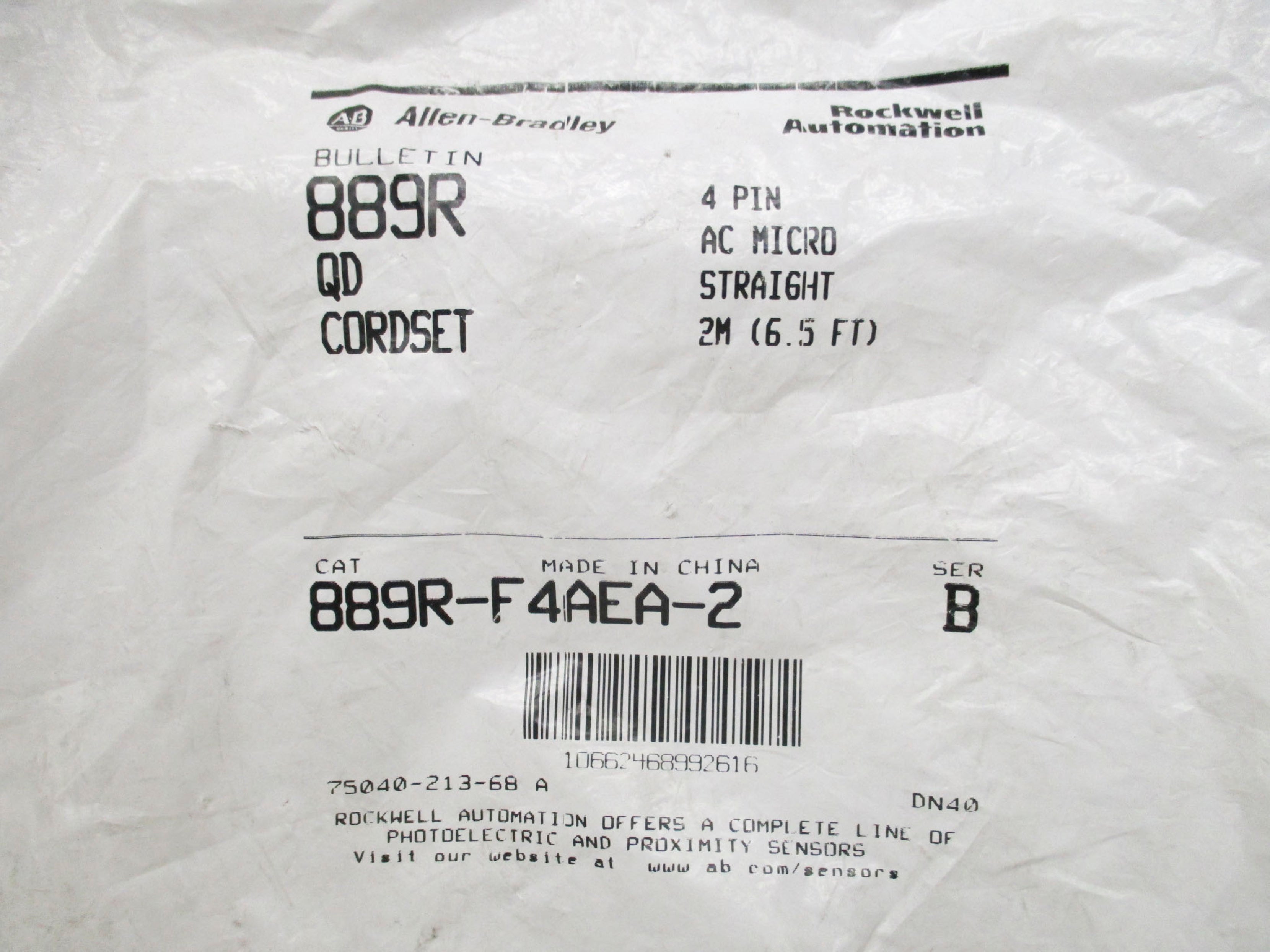ALLEN BRADLEY 889R-F4AEA-2 SER. B (AS PICTURED) NSMP