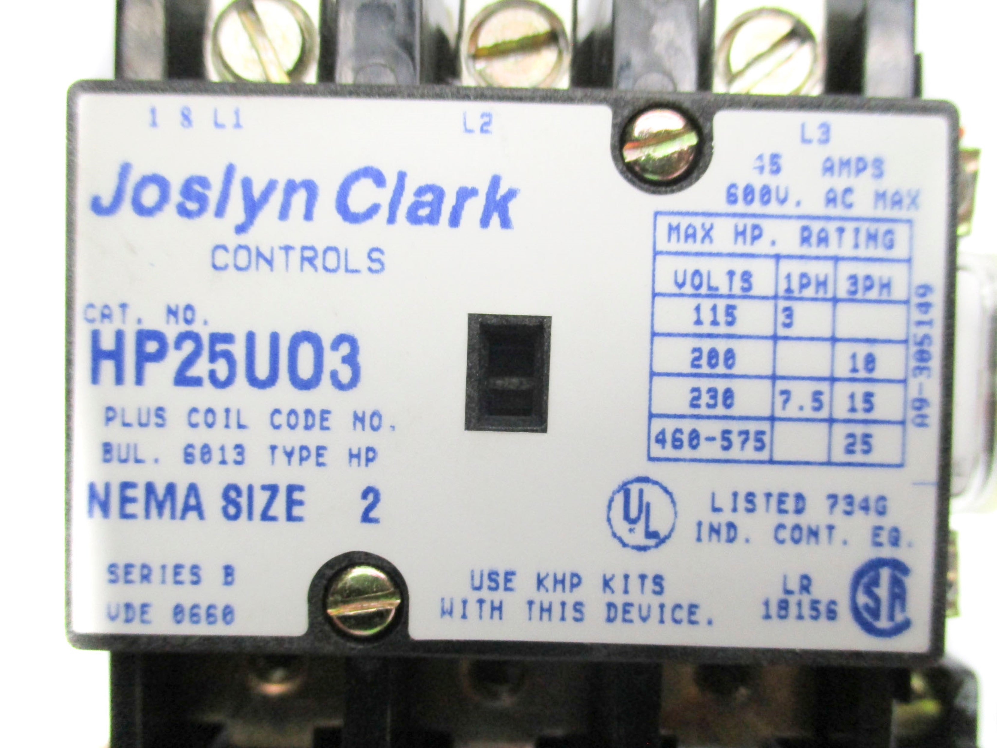 JOSLYN CLARK HP25U03 NSMP