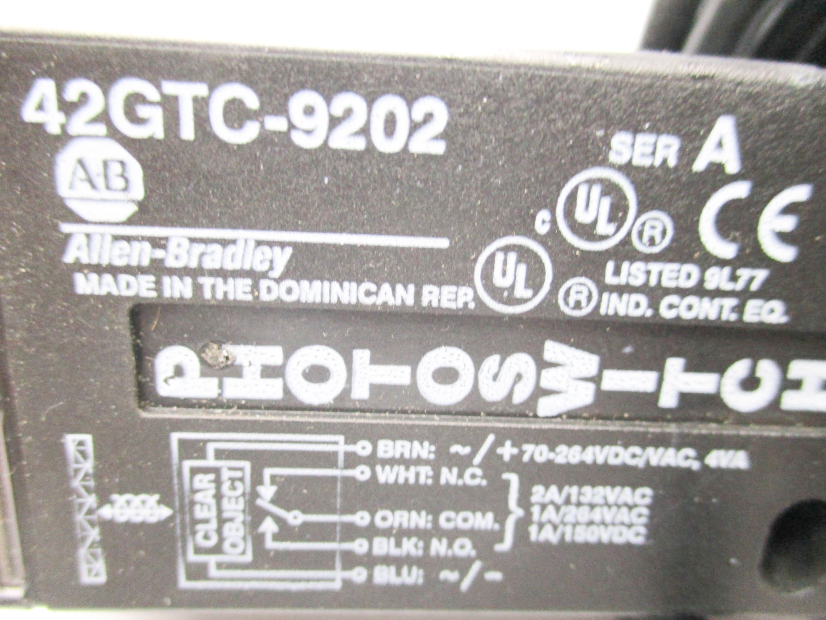 ALLEN BRADLEY 42GTC-9202 SER. A (AS PICTURED) NSMP