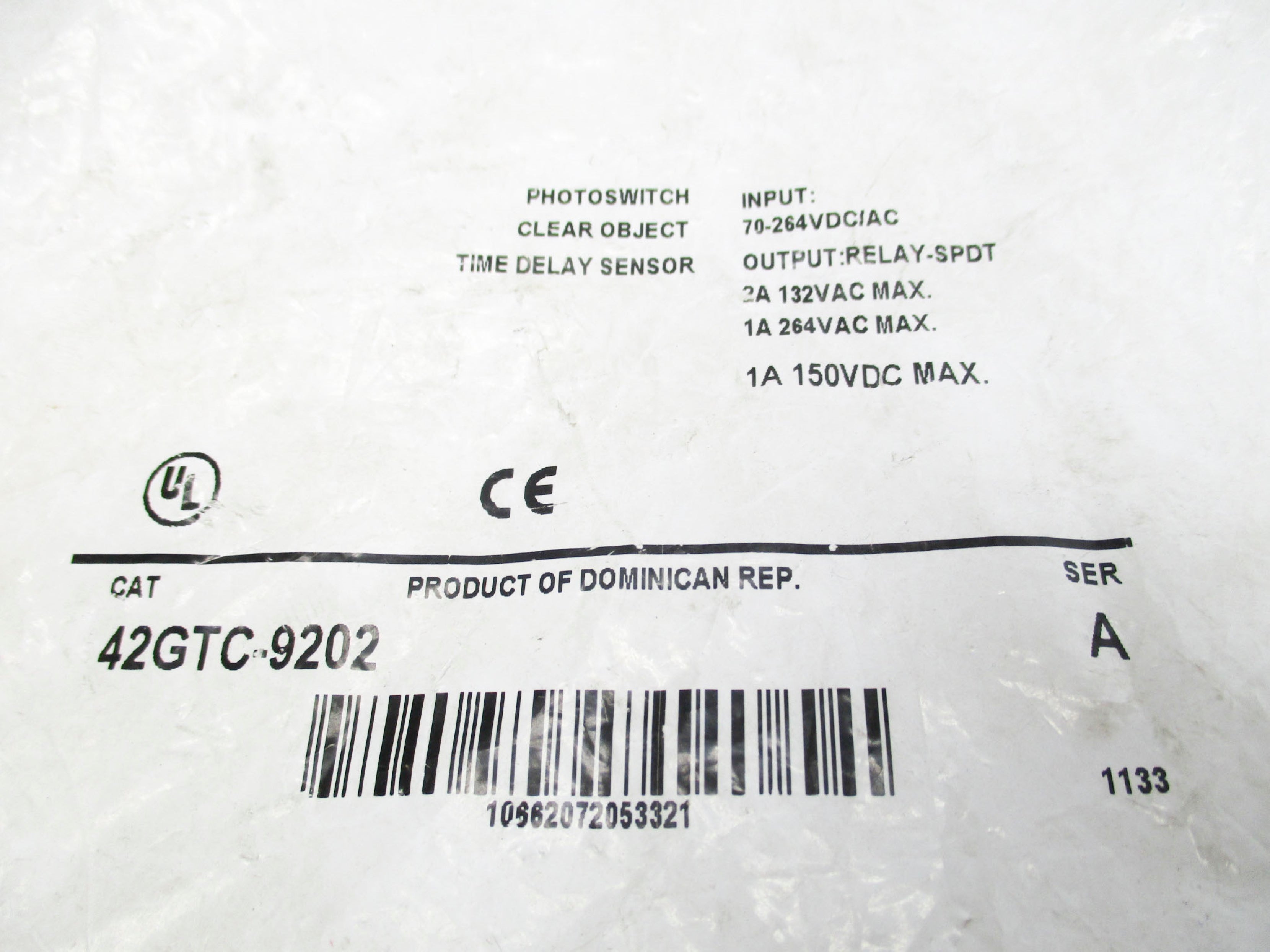 ALLEN BRADLEY 42GTC-9202 SER. A (AS PICTURED) NSMP