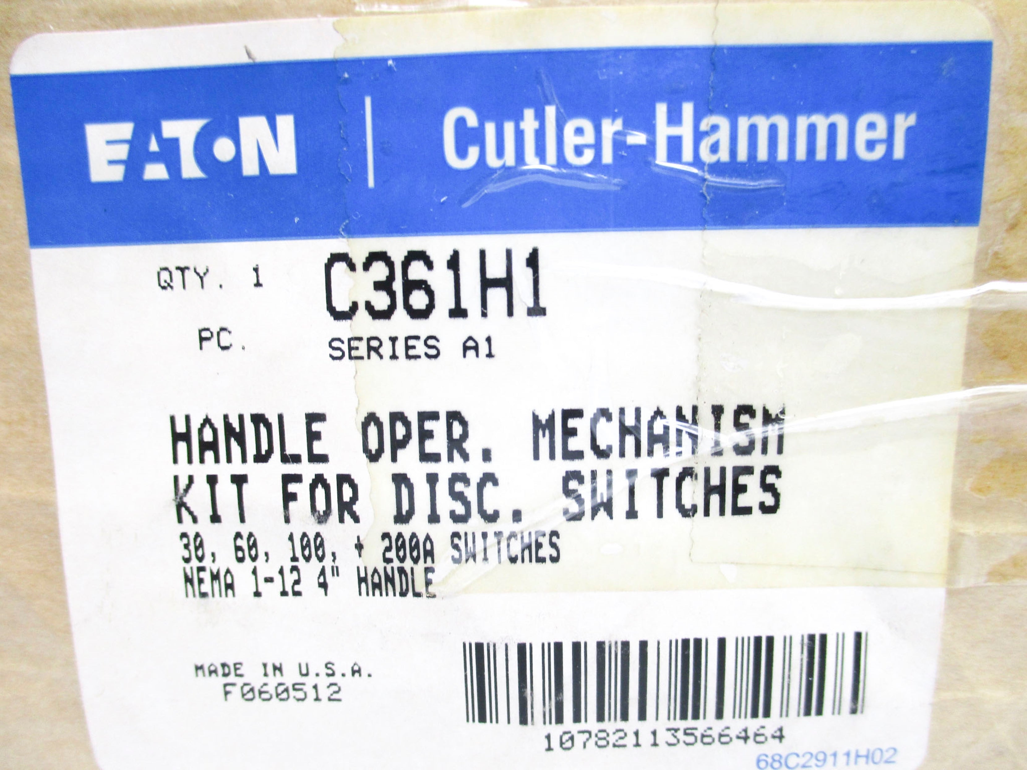 CUTLER HAMMER C361H1 SER. A1 NSMP