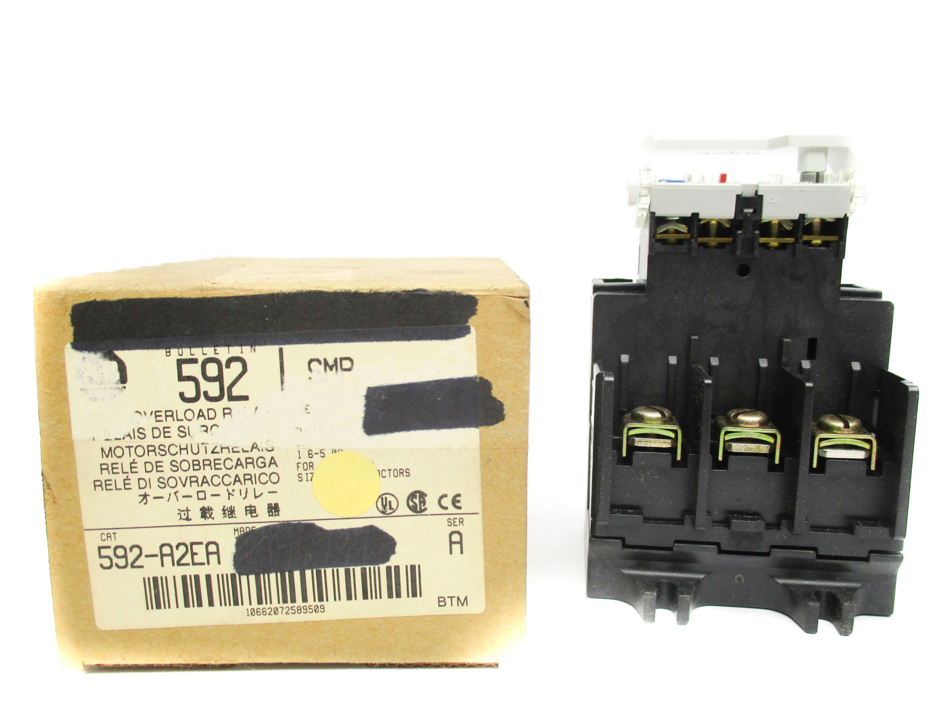 INDUSTRIAL SPARE PART 592-A2EA SER. A 600V 1.6-5.0A (BR/WH) NSMP