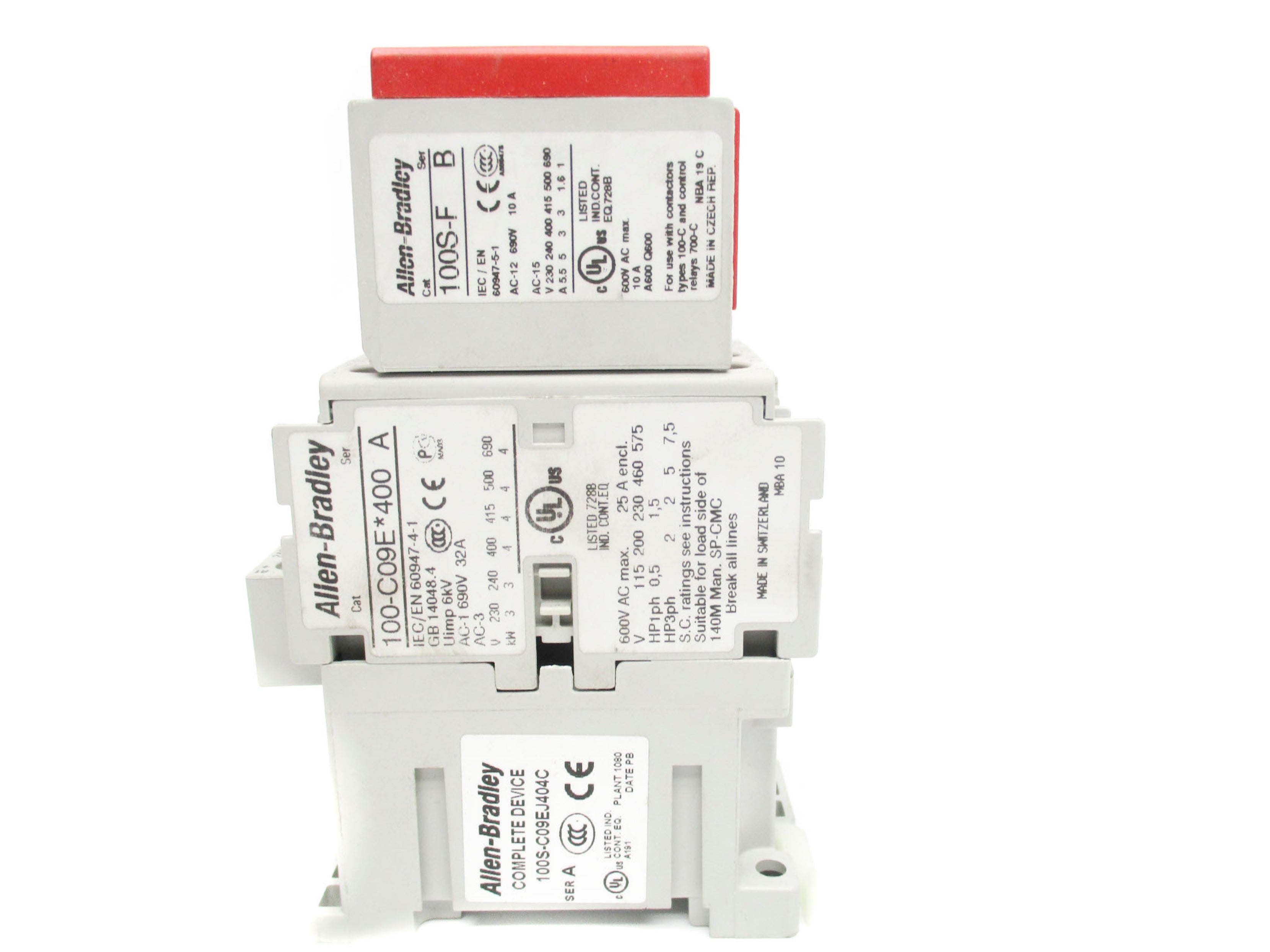 ALLEN BRADLEY 100S-C09EJ404C SET. A 24VDC NSNP