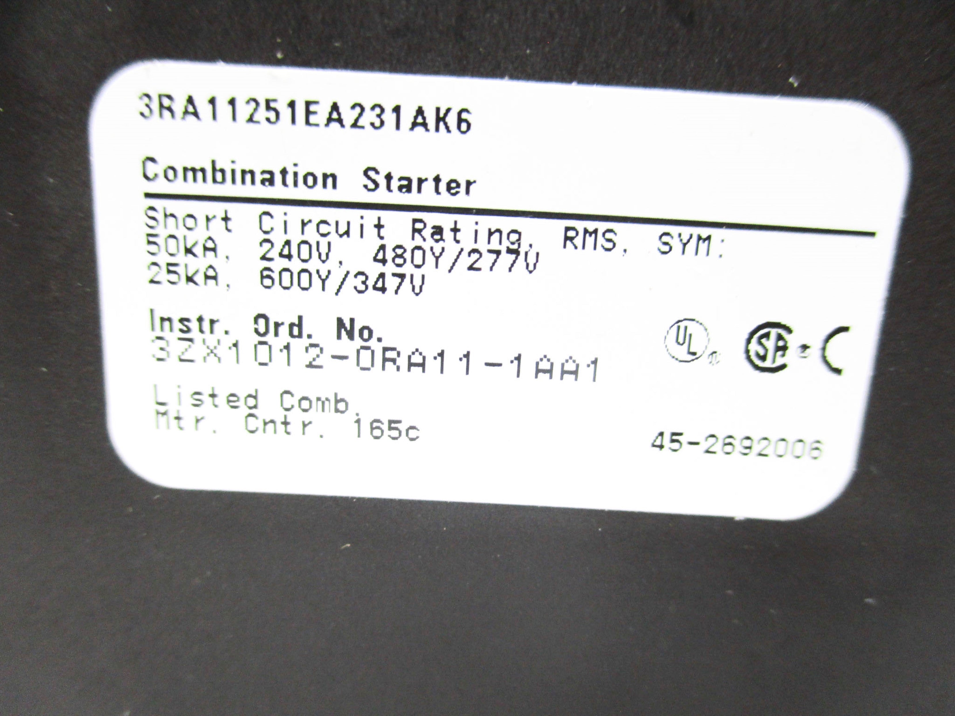 SIEMENS 3RA11251EA231AK6 NSNP