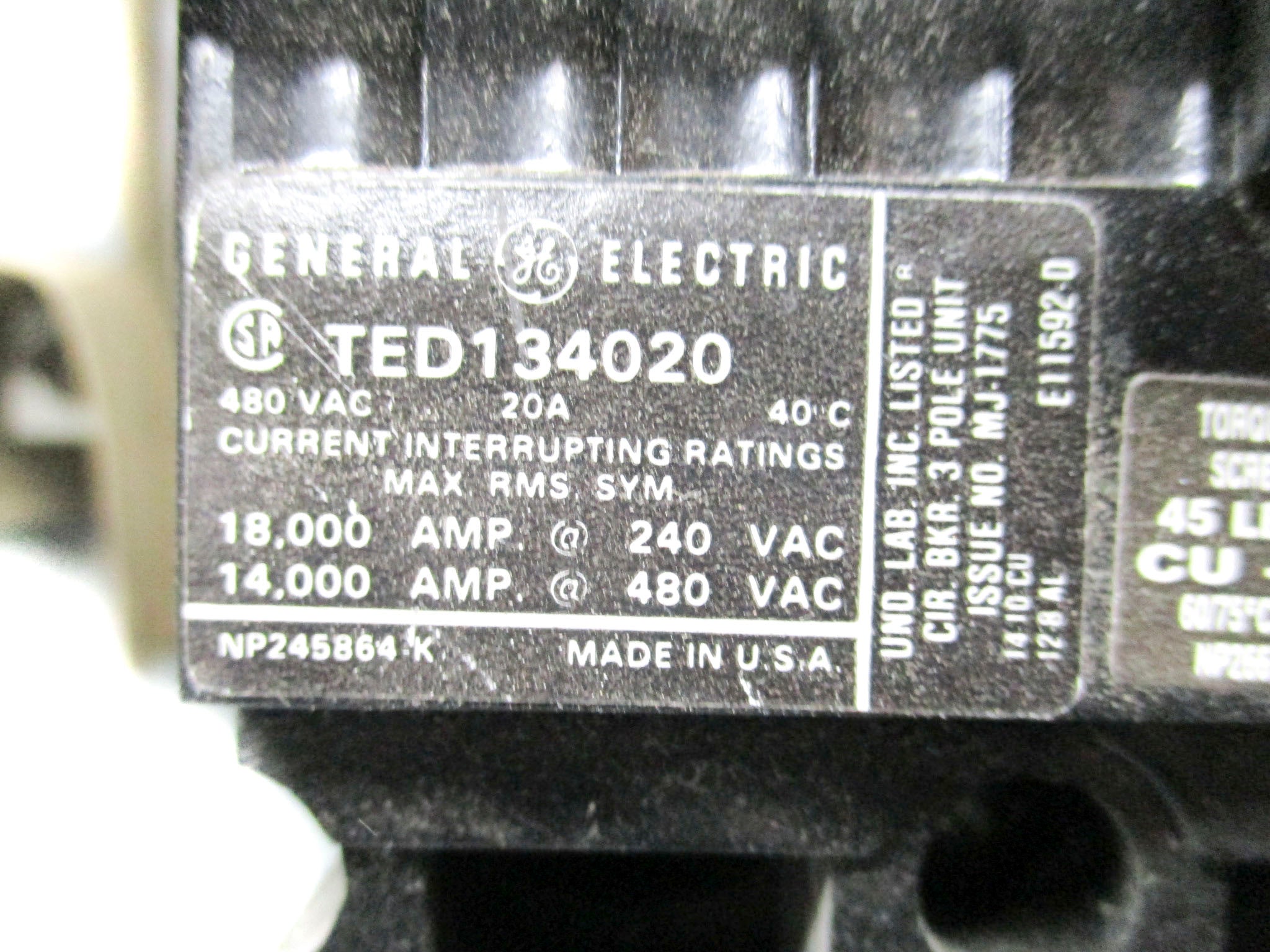 GENERAL ELECTRIC SB42ED4 UNMP