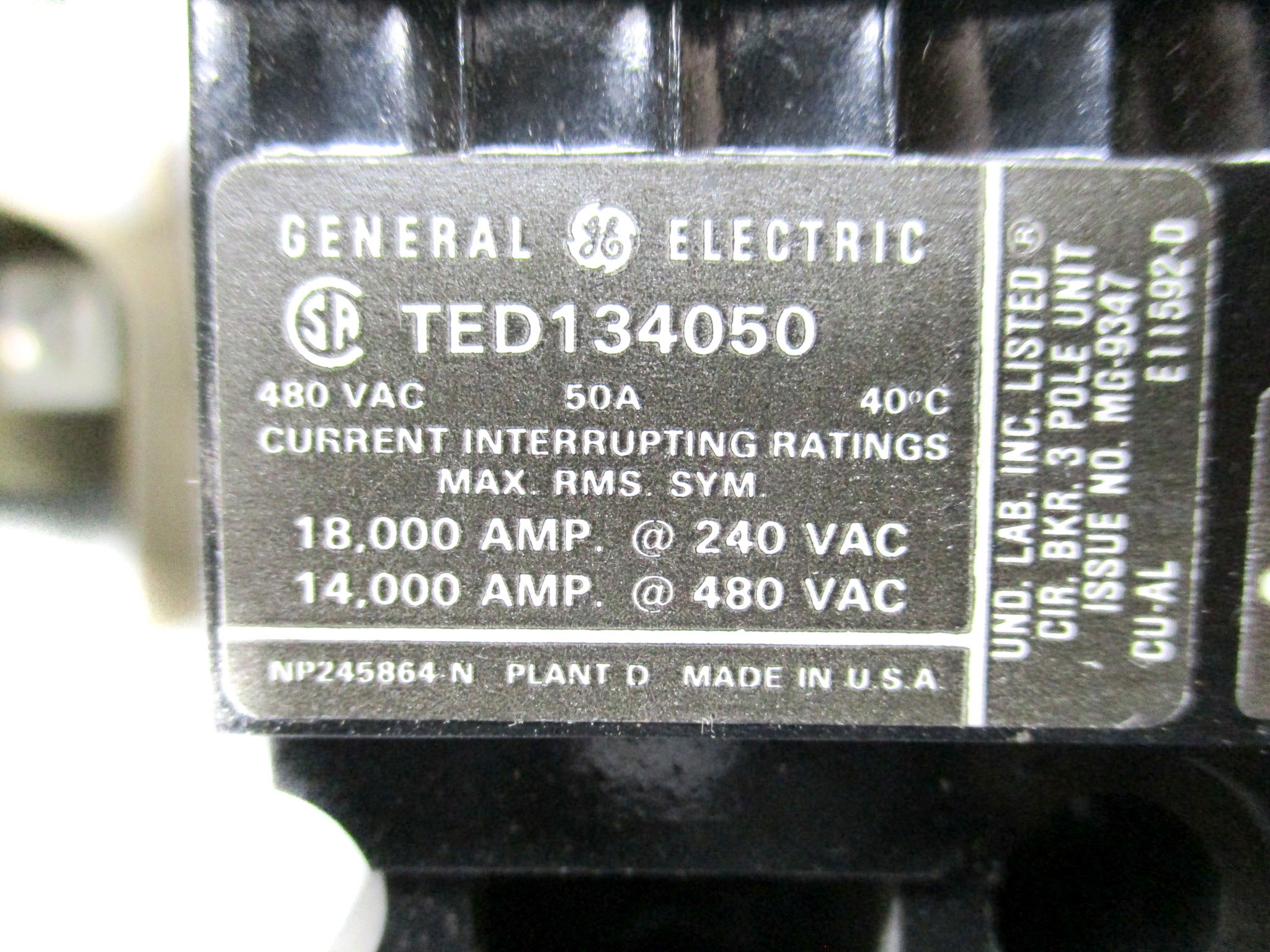 GENERAL ELECTRIC SB45ED4G UNMP