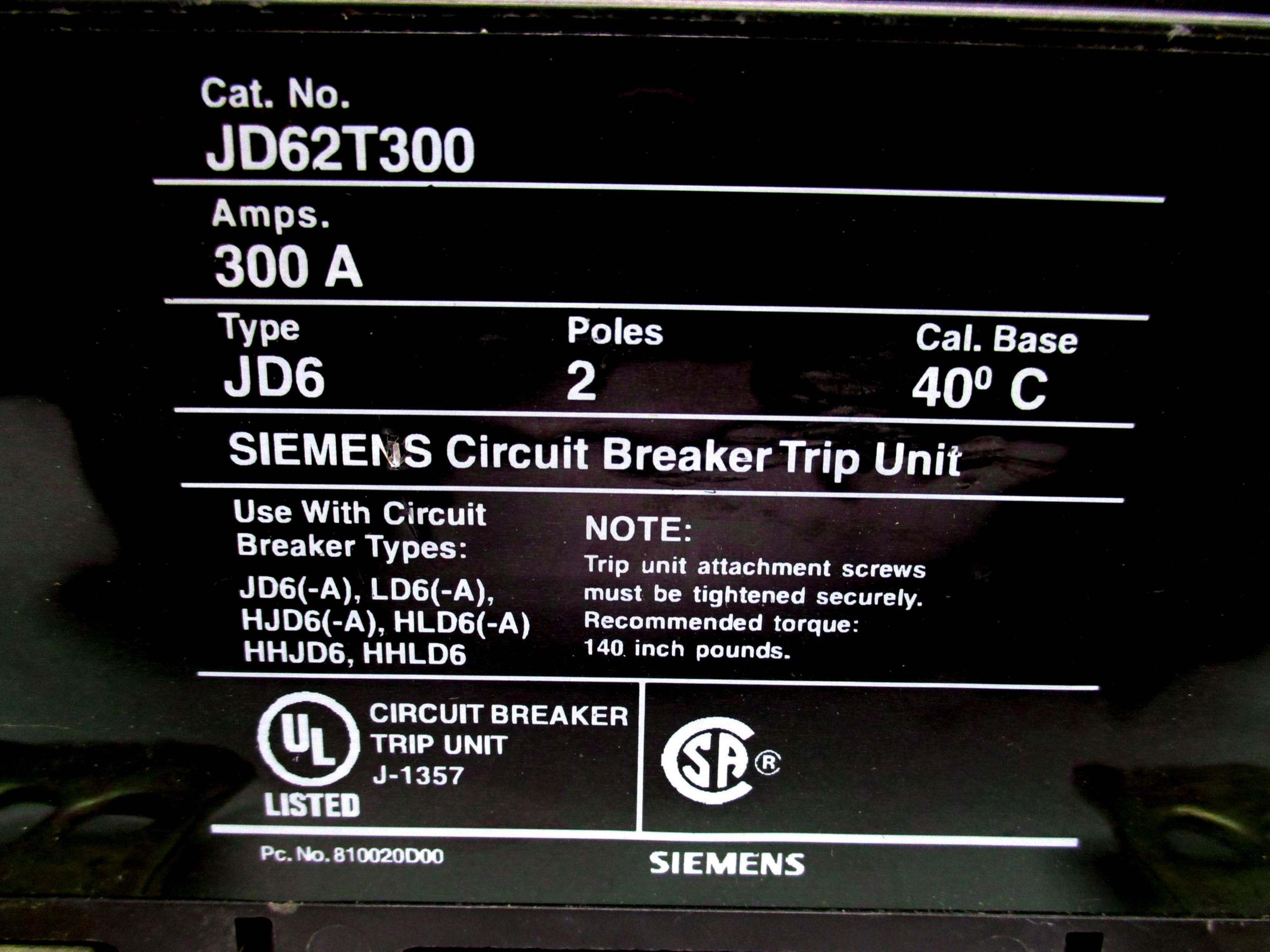 SIEMENS JD62T300 NSNP