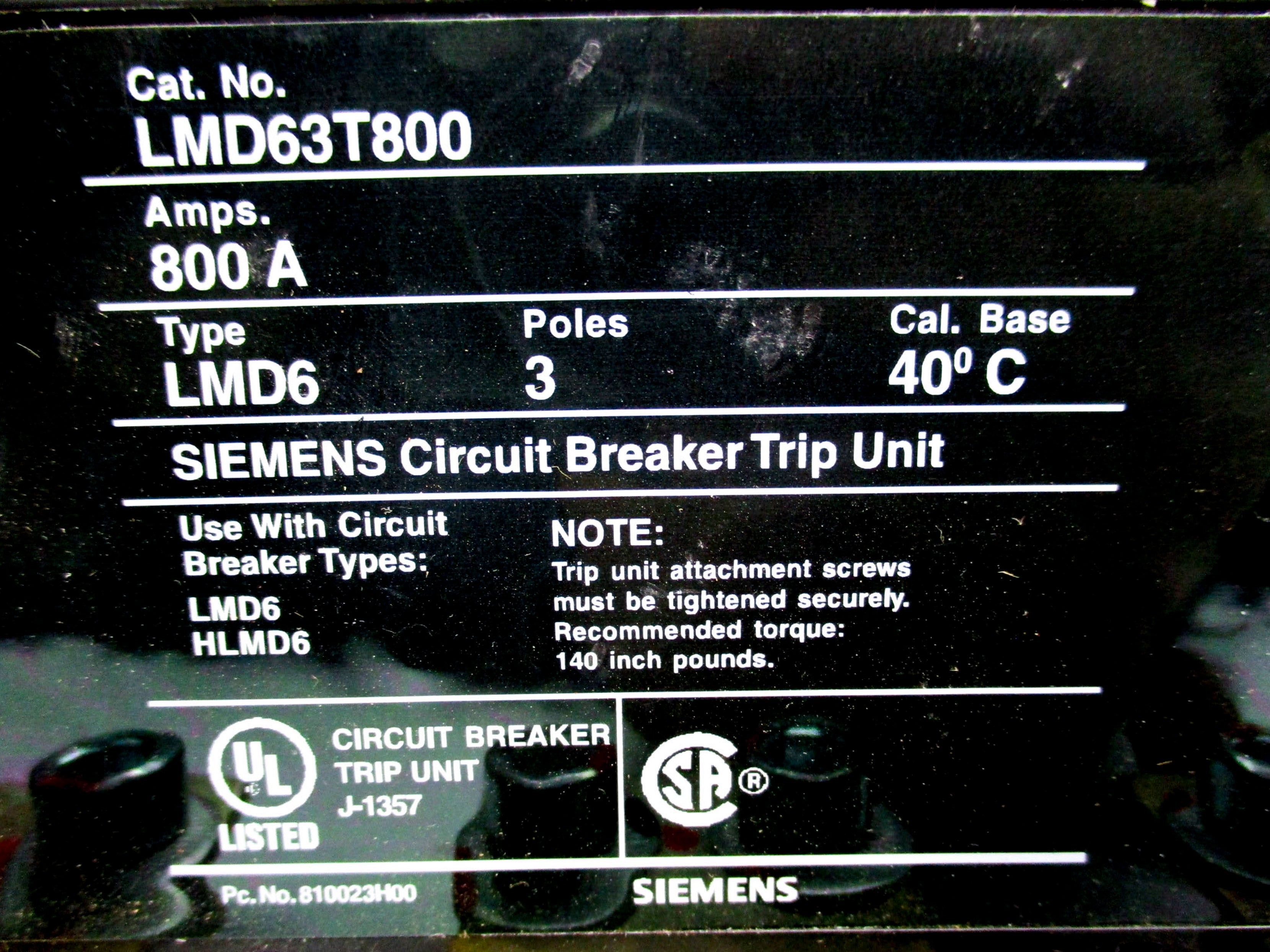 SIEMENS LMD63T800 NSNP