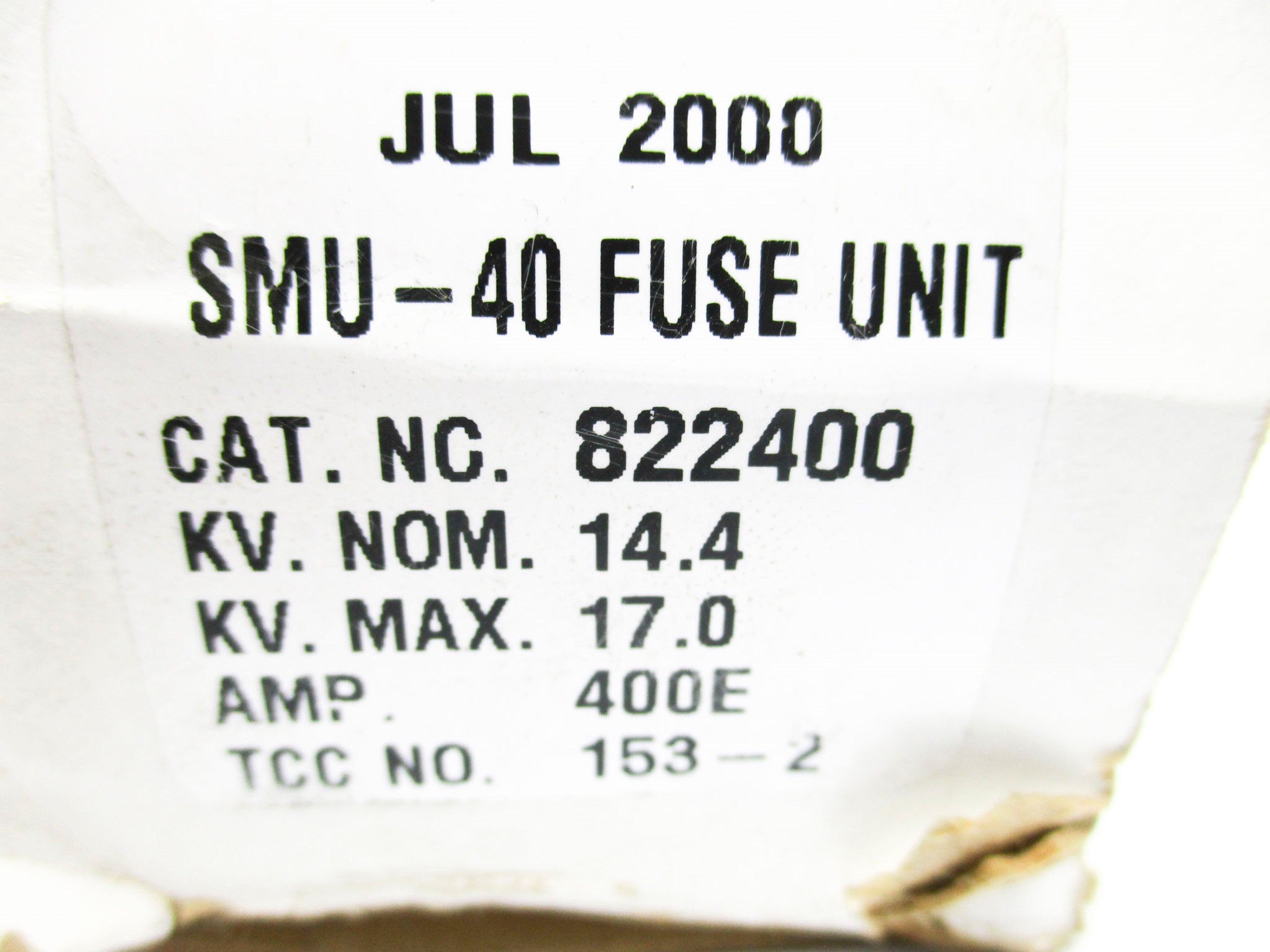 S&C ELECTRIC  822400 SMU-40 NSMP
