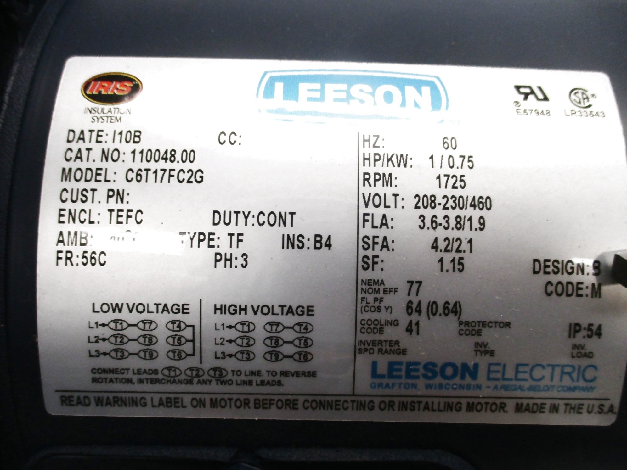 LEESON 110048.00 NSMP