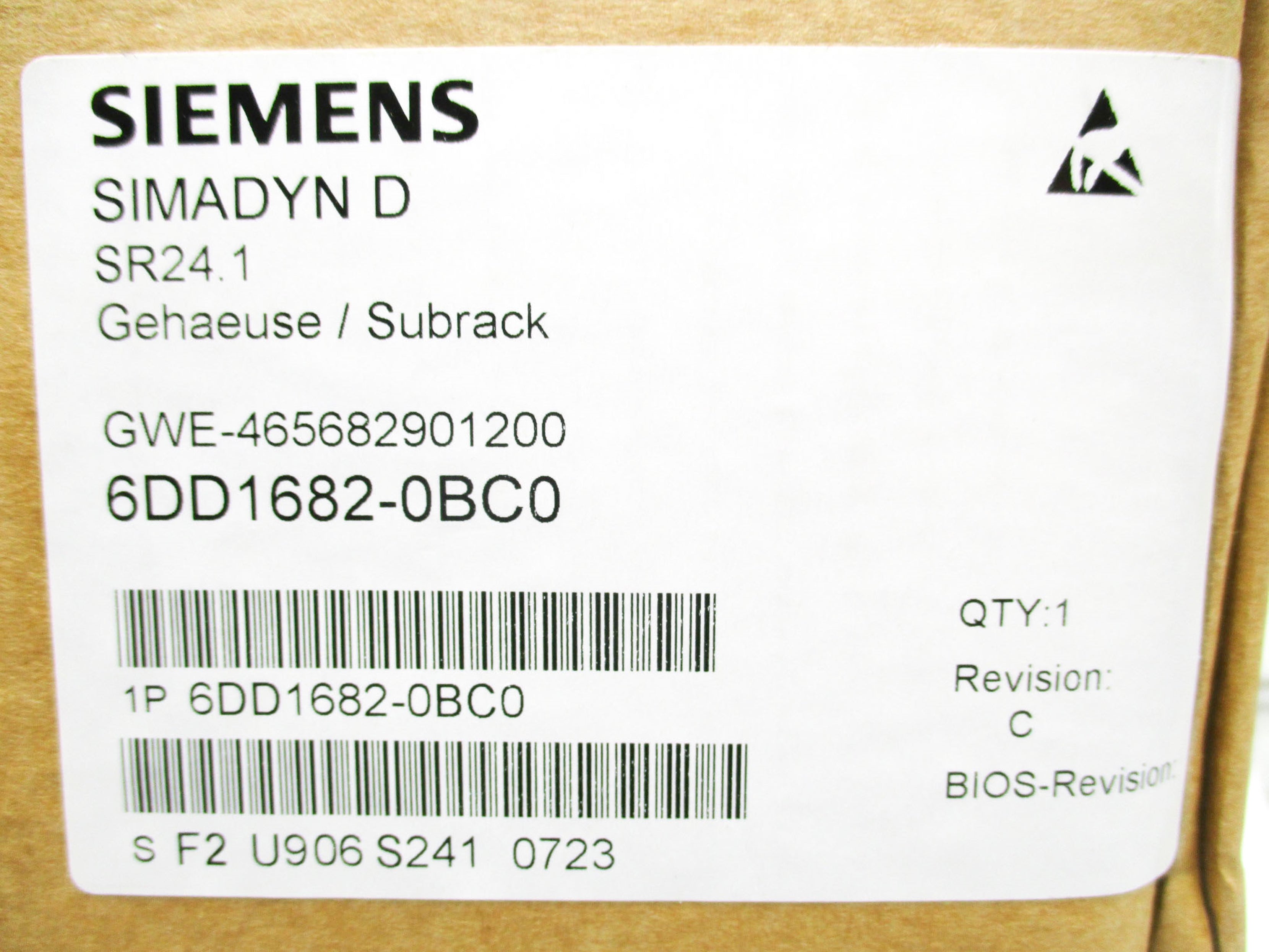 SIEMENS 6DD1682-0BC0 NSFS