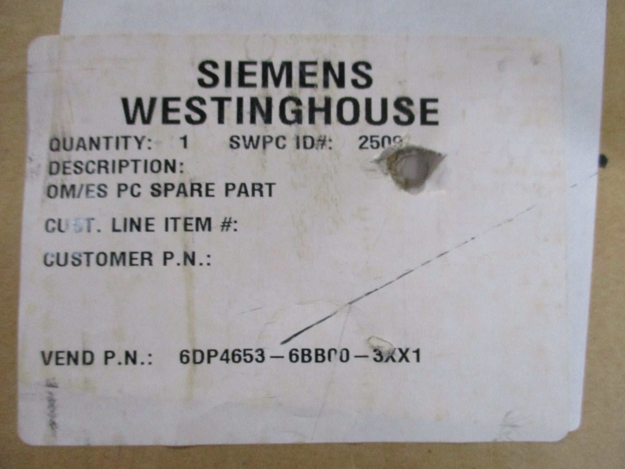 SIEMENS 6DP4653-6BB00-3XX1 NSMP