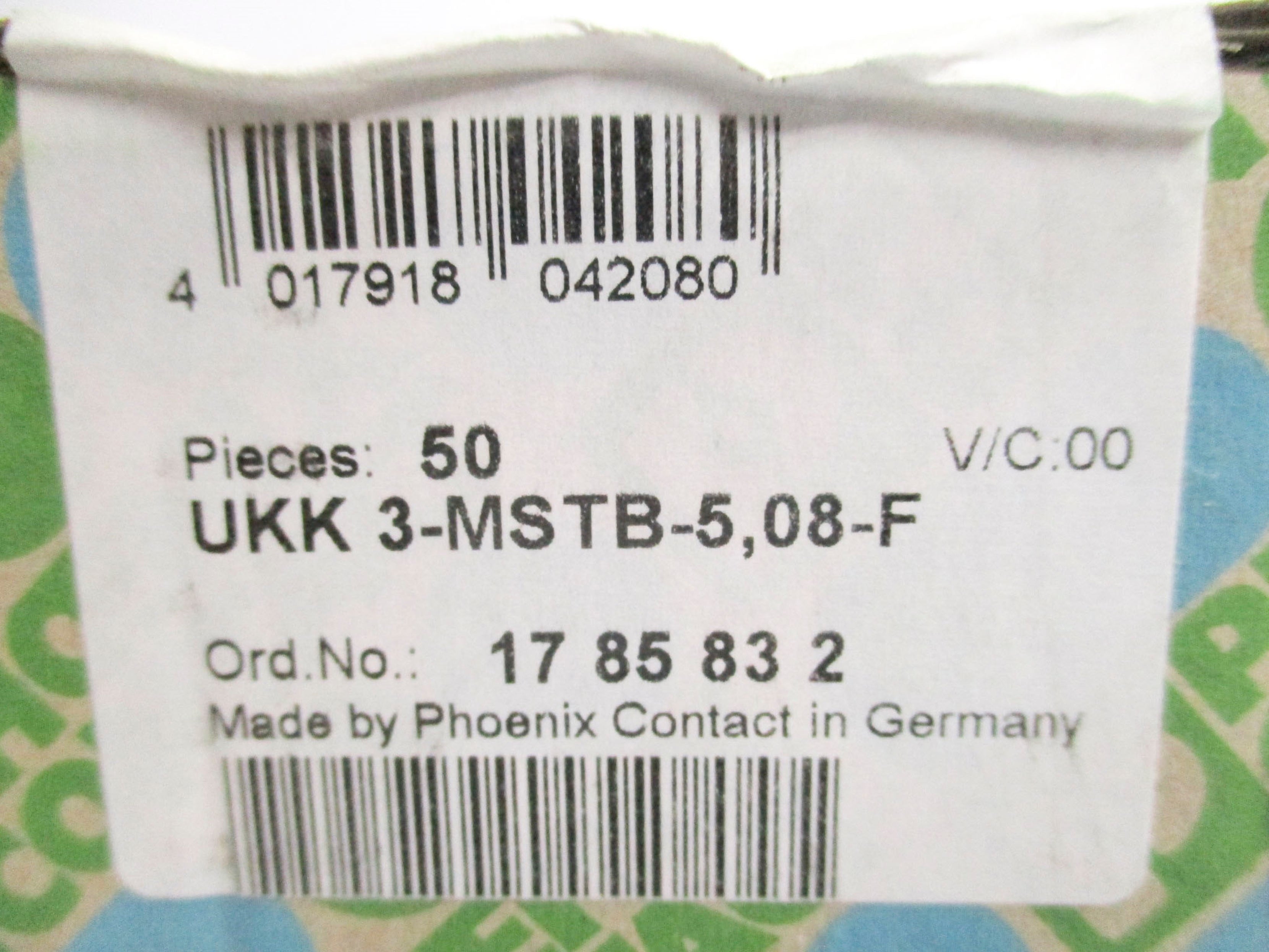 PHOENIX CONTACT UKK3-MSTB-5,08-F (PKG OF 50) NSFS