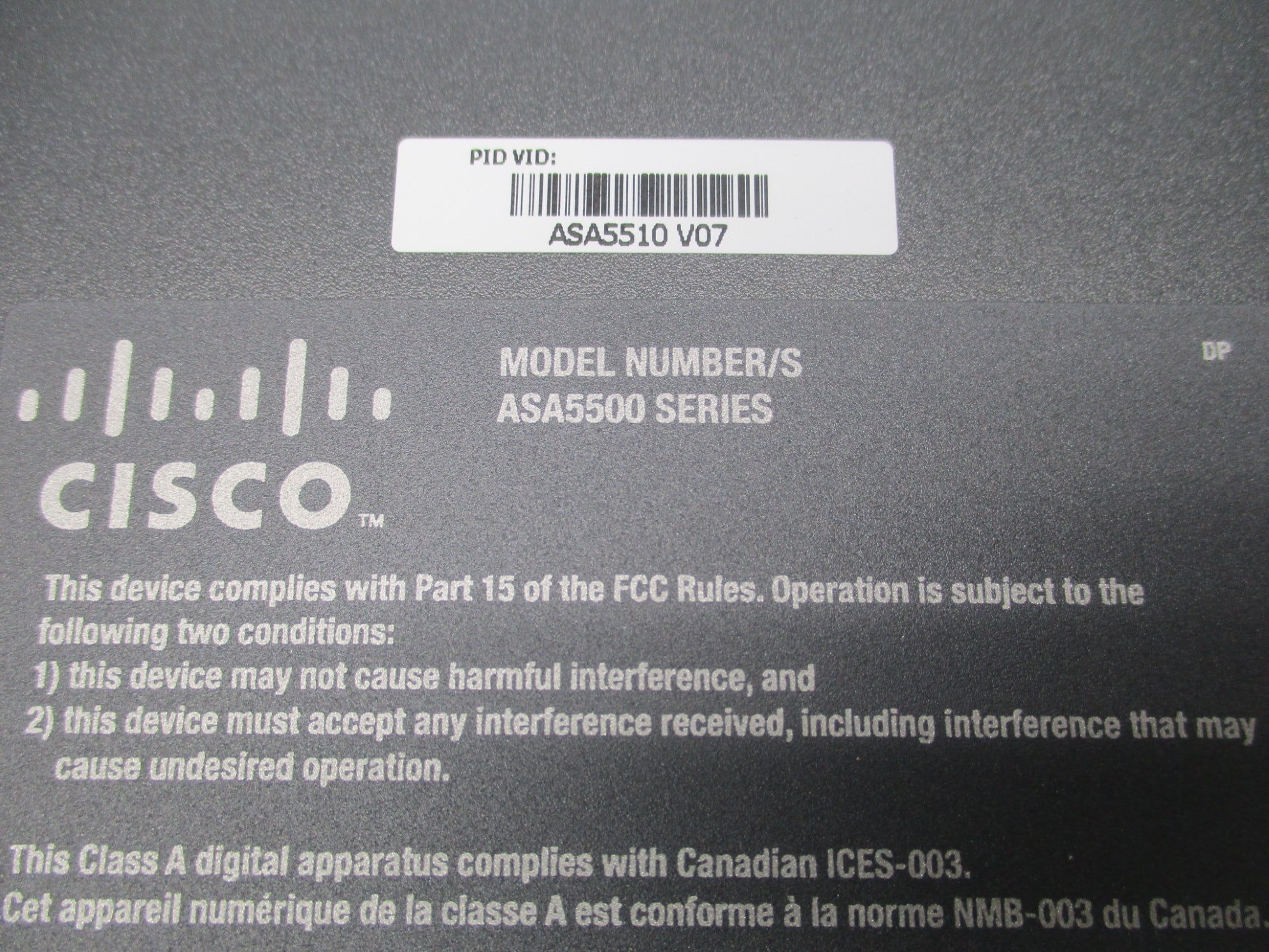 CISCO ASA5510 NSMP