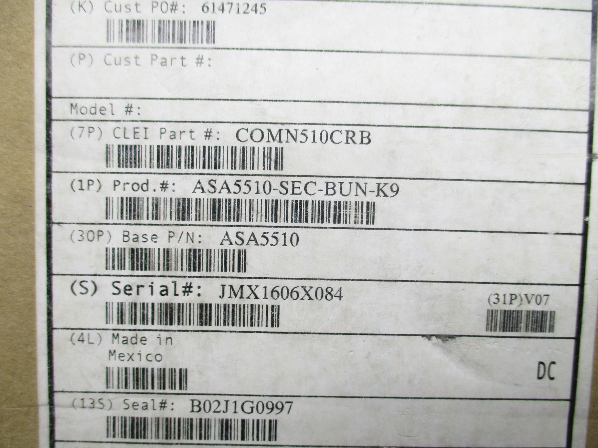 CISCO ASA5510 NSMP