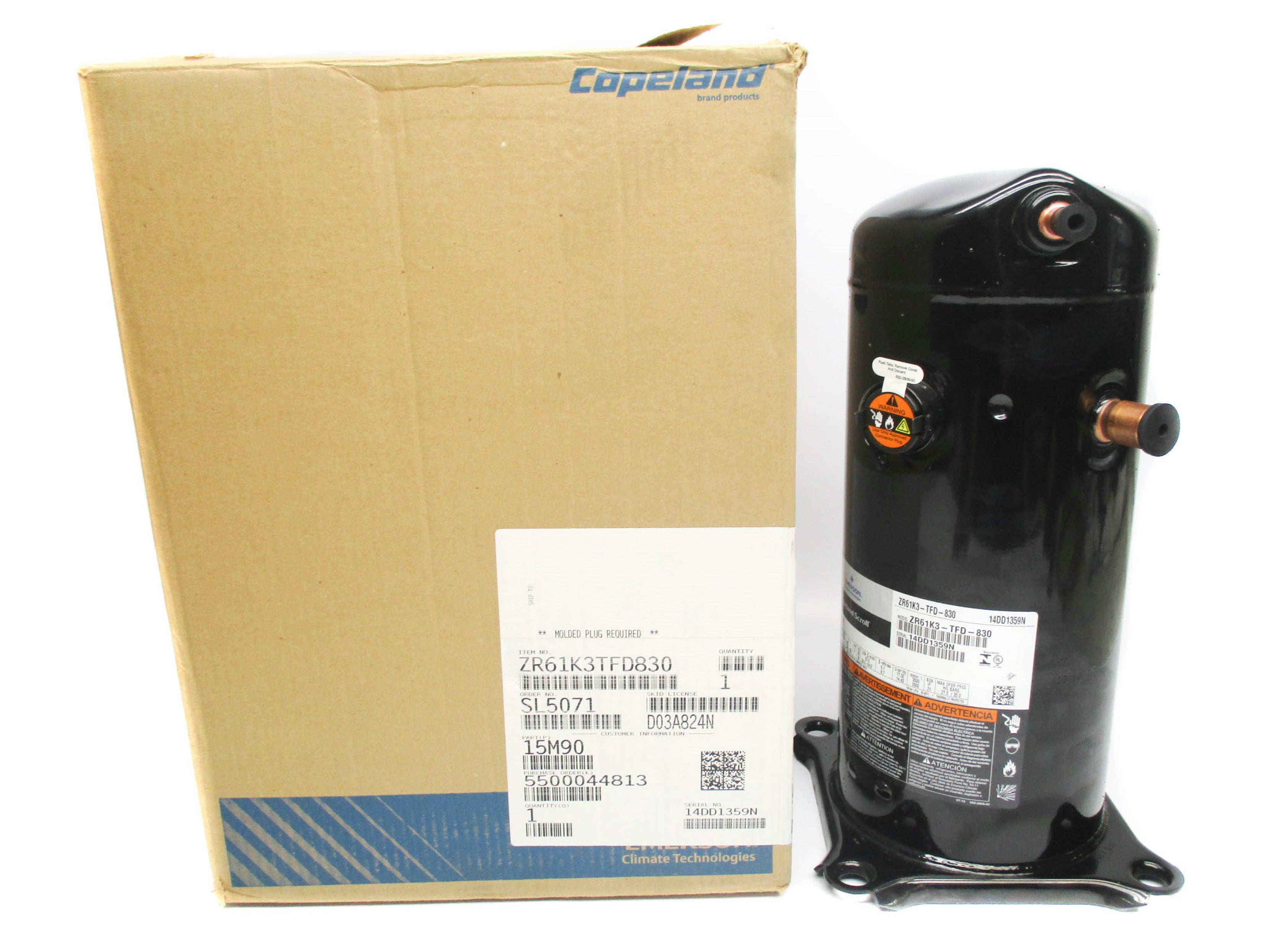 COPELAND ZR61K3TFD830 NSMP