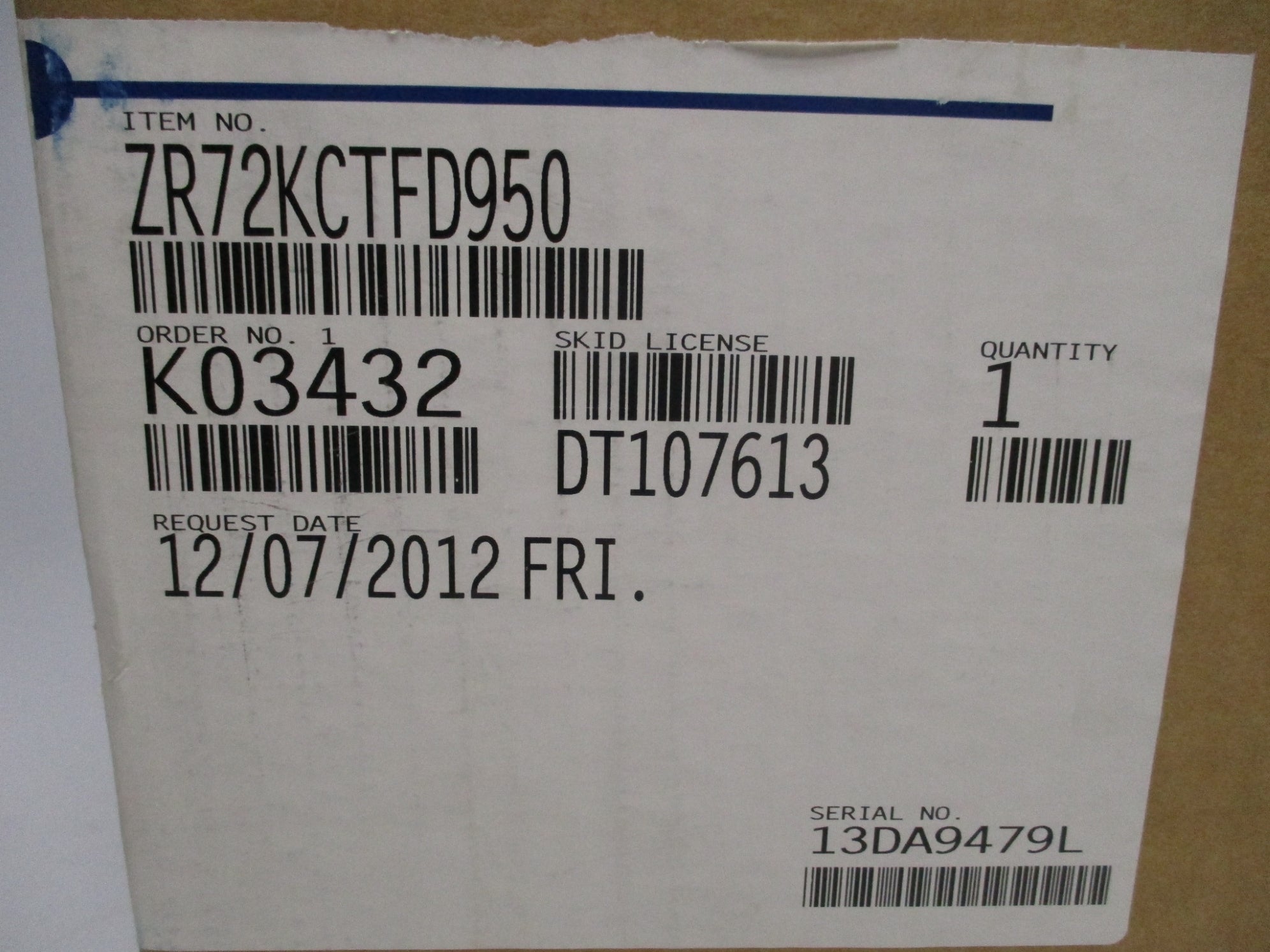 COPELAND ZR72KCTFD950 NSMP