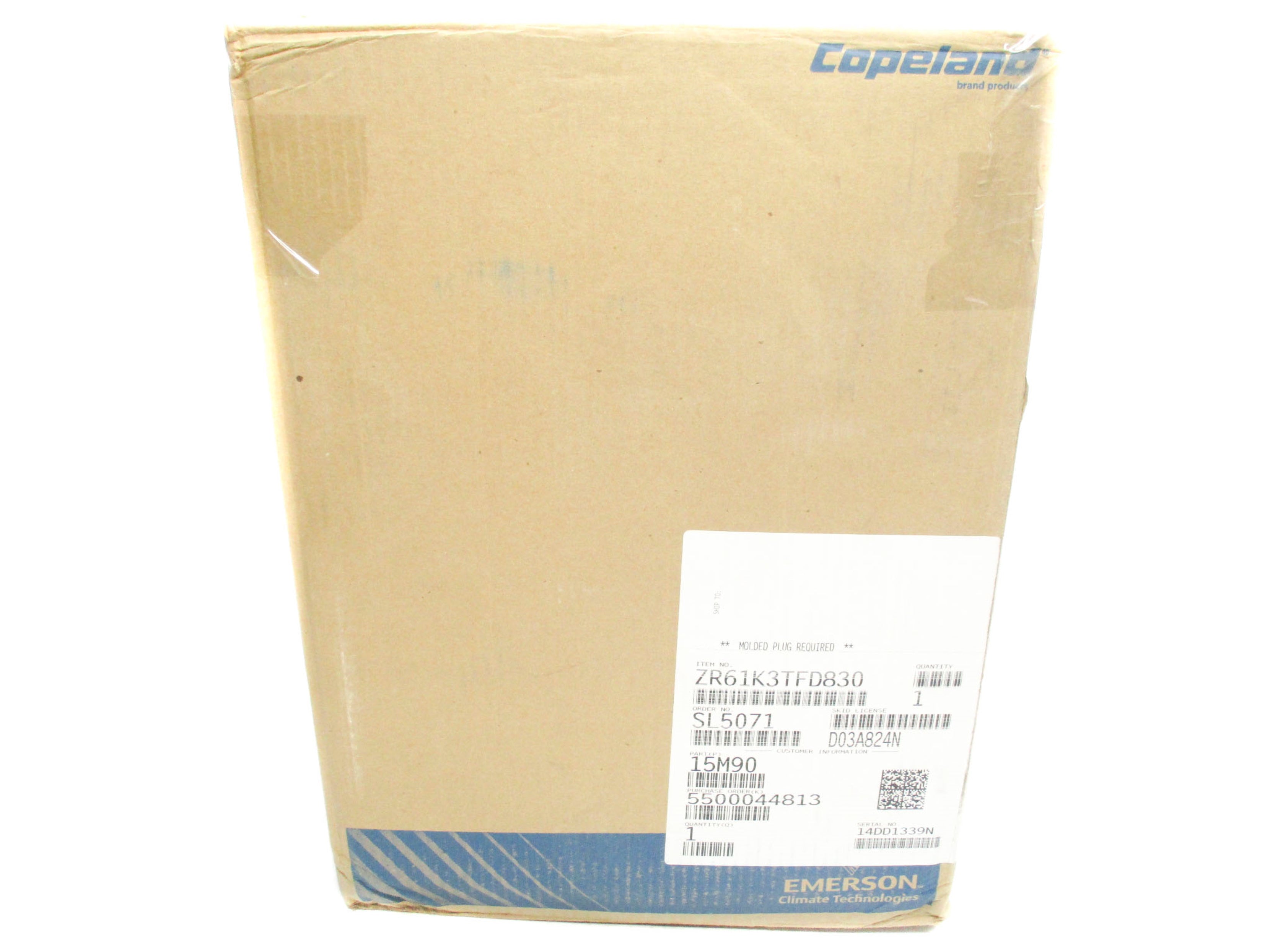COPELAND ZR61K3TFD830 NSFS