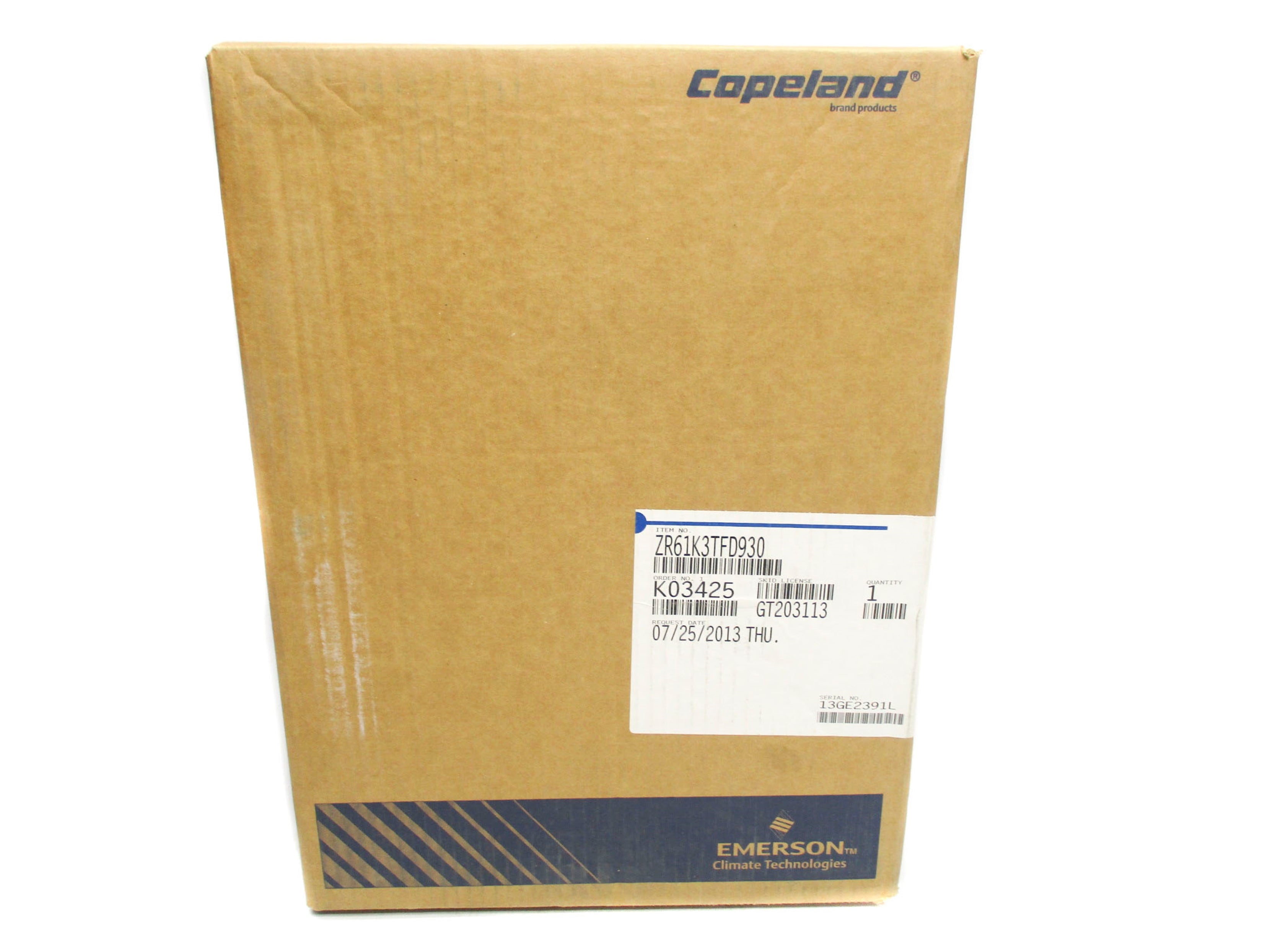 COPELAND ZR61K3TFD930 NSFS