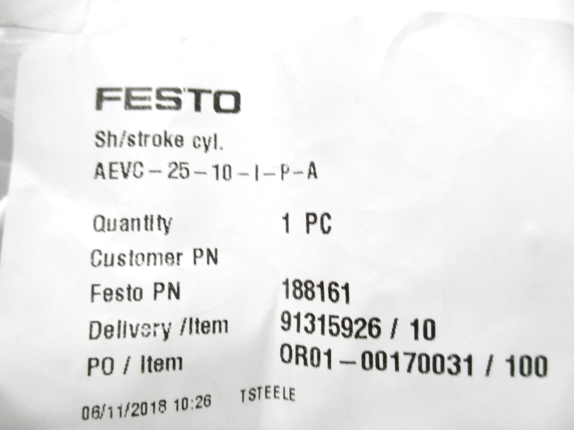 FESTO AEVC-25-10-I-P-A NSMP