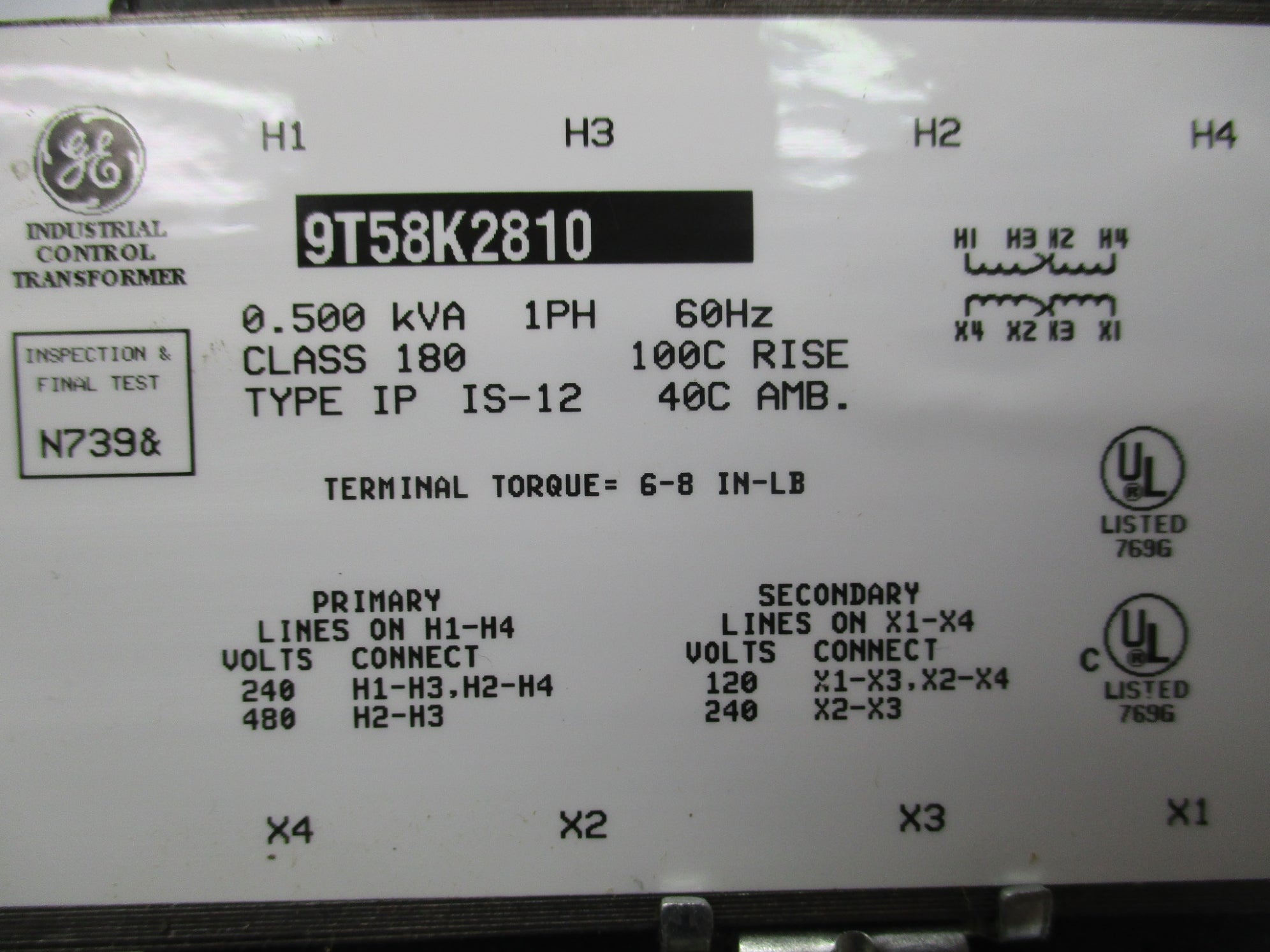 GENERAL ELECTRIC 9T58K2810 NSMP