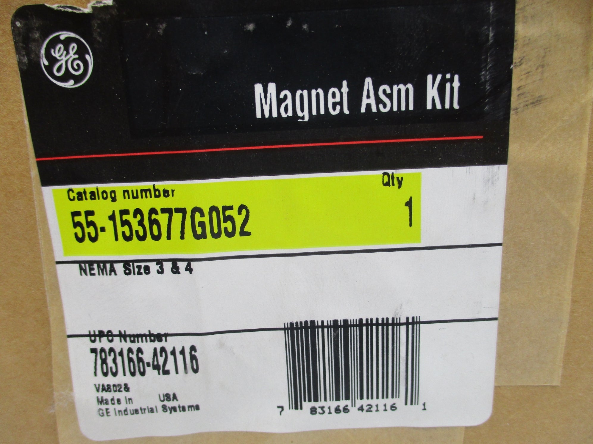 GENERAL ELECTRIC 55-153677G052 NSMP