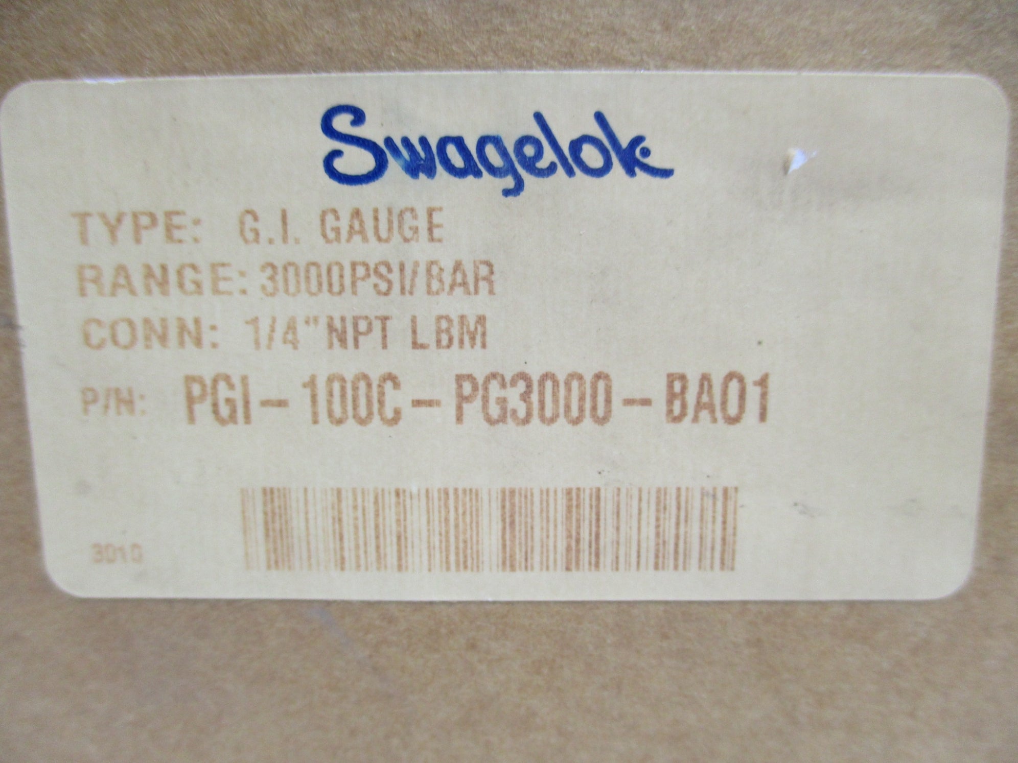 SWAGELOK PGI-100C-PG3000-BAO1 3000PSI NSMP