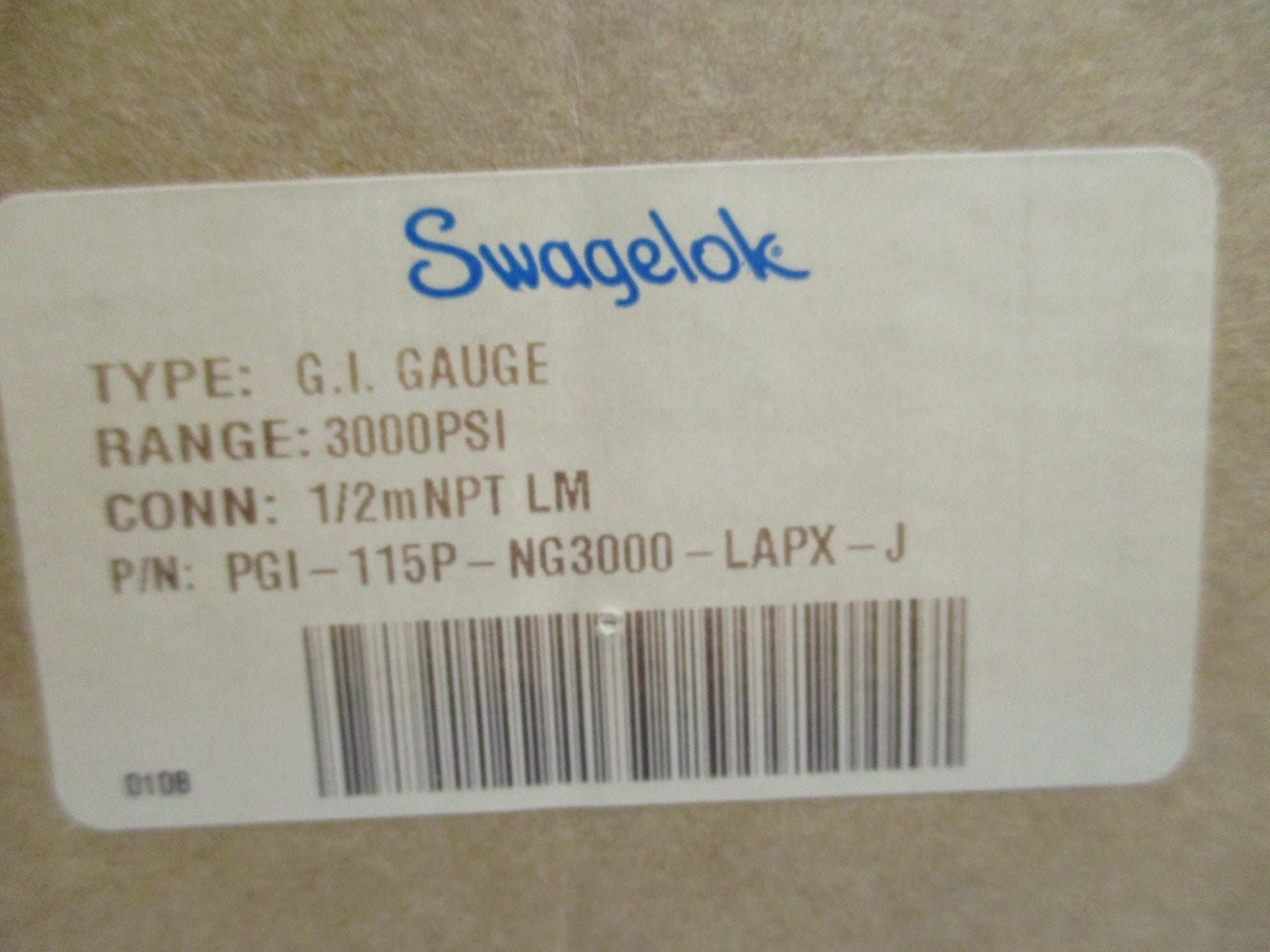 SWAGELOK PGI-115P-NG3000-LAPX-J 3000PSI NSMP