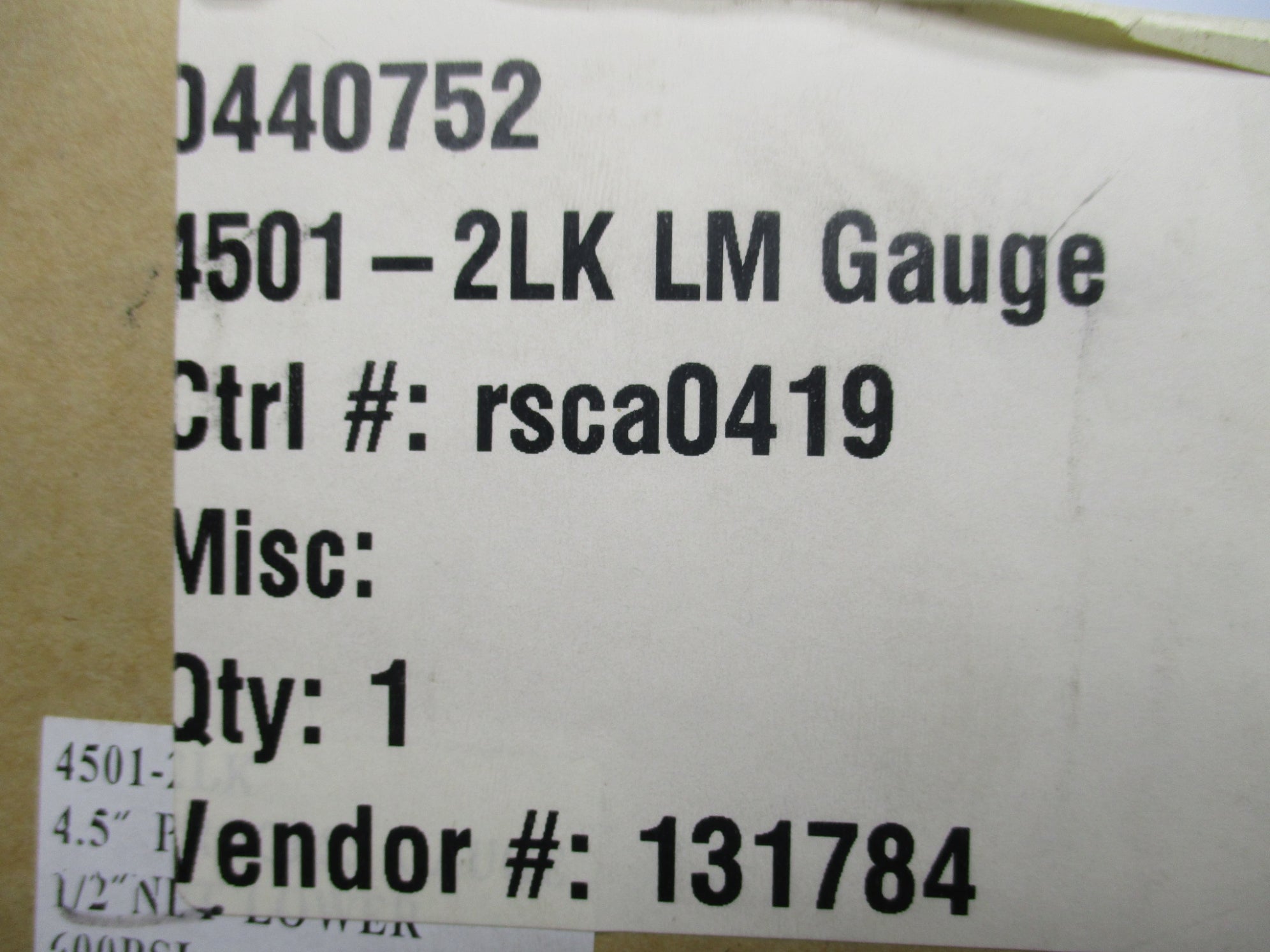 PIC 4501-2LK 600PSI NSMP