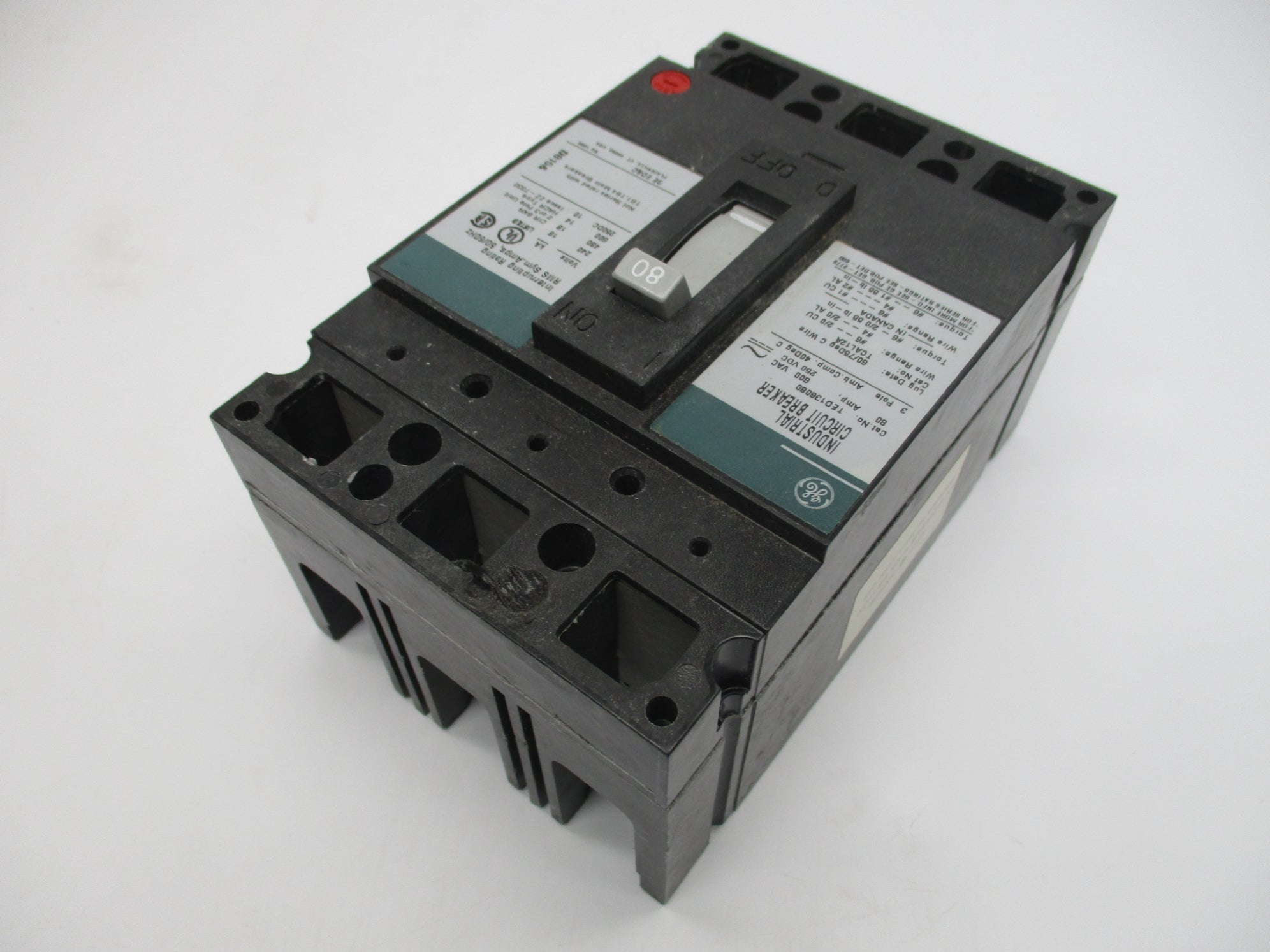 GENERAL ELECTRIC TED136080 80A 600VAC (GREEN) NSMP