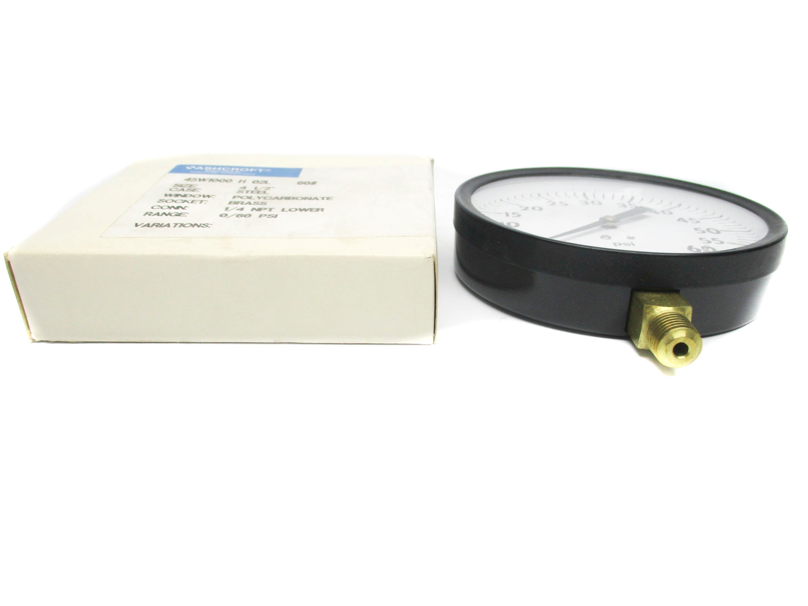 ASHCROFT 45W1000H02L60 0-60PSI NSMP