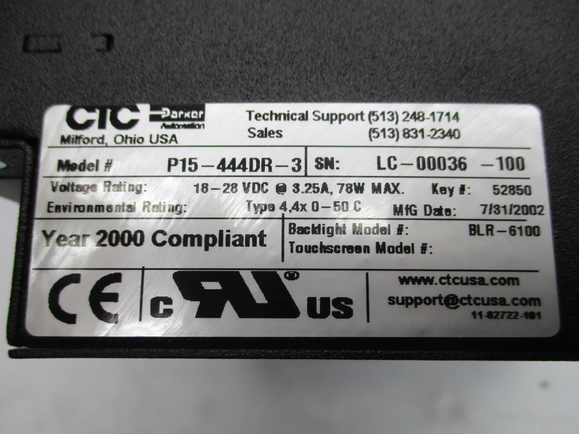 PARKER P15-444DR-3 NSMP