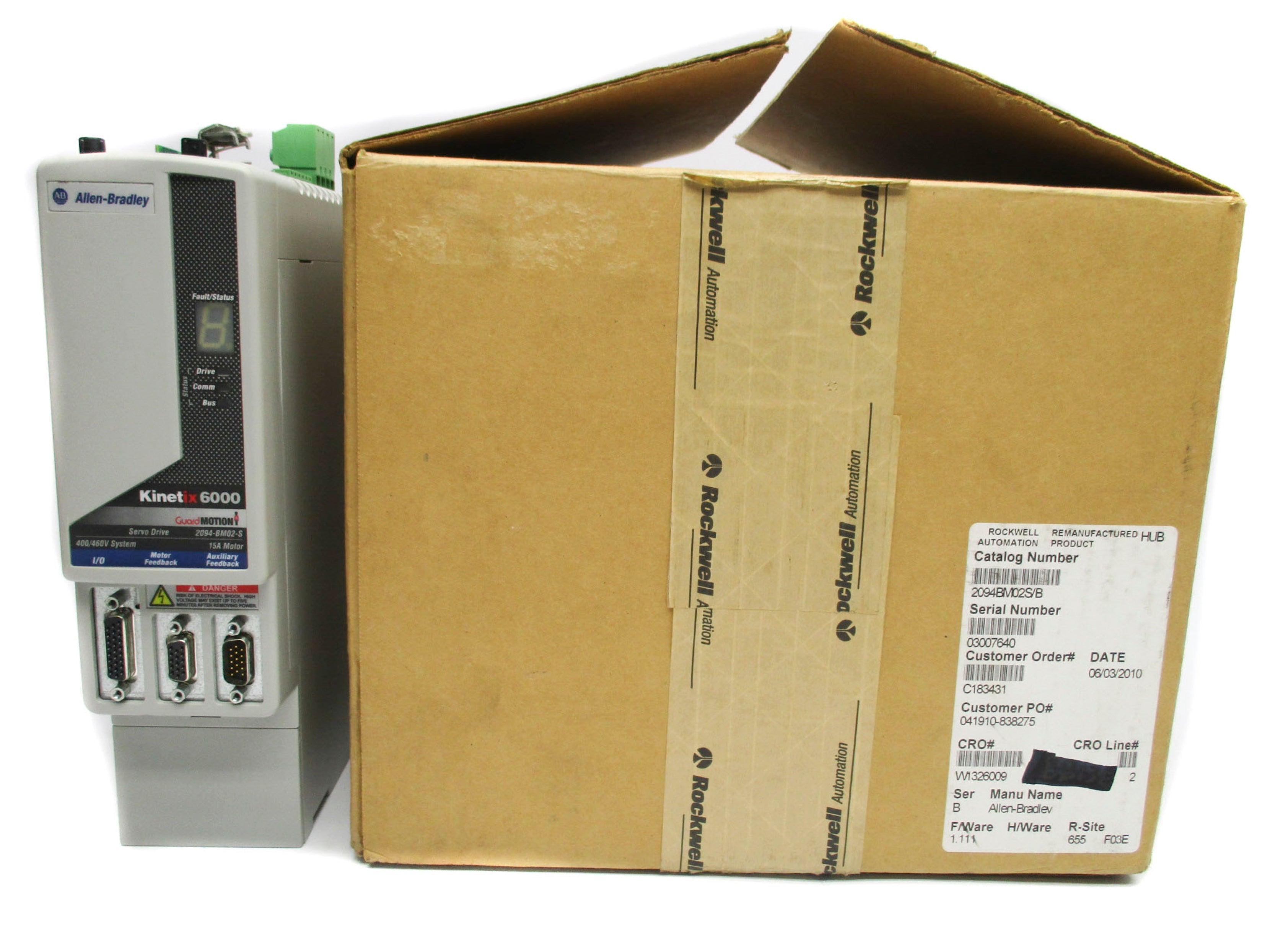 INDUSTRIAL SPARE PART 2094-BM02-S SER. B F/W 1.111 REMAN