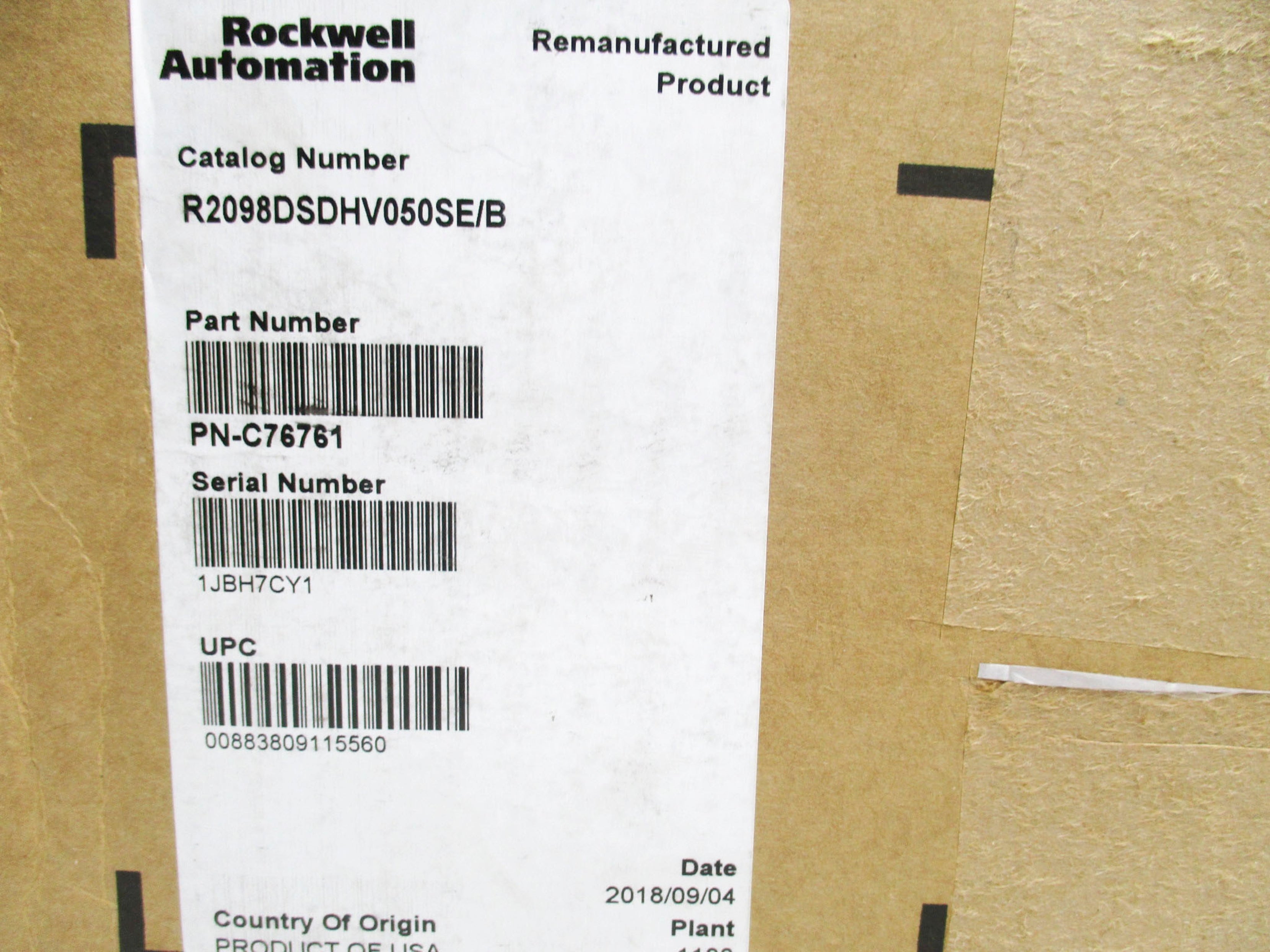 ALLEN BRADLEY 2098-DSD-HV050-SE SER. B F/W 1.60 REMAN