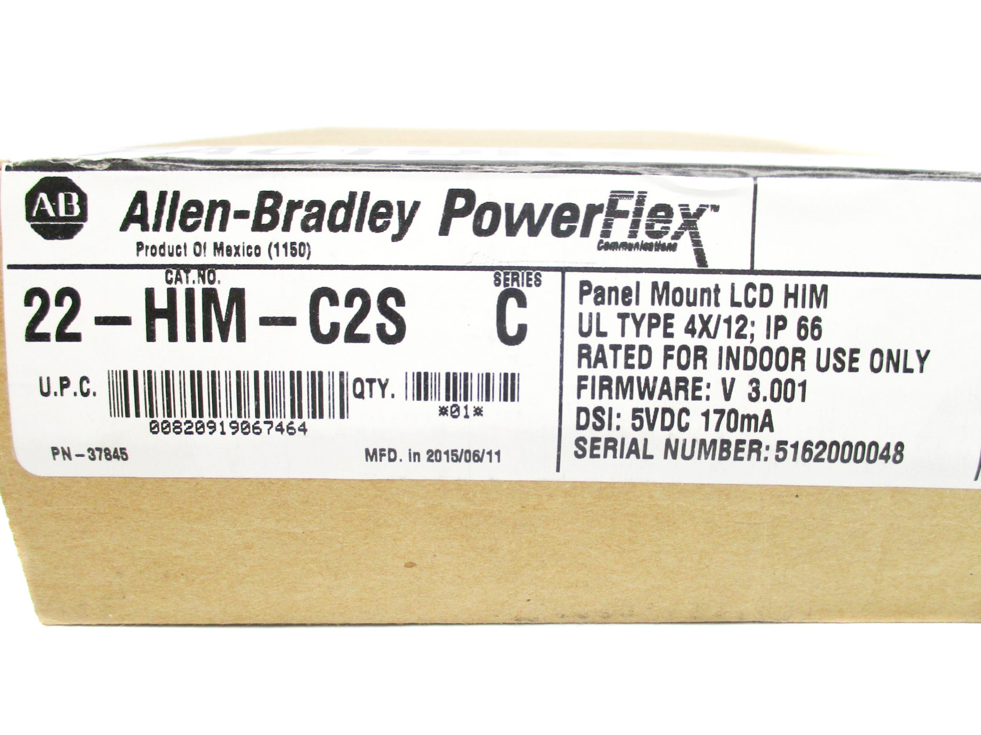 ALLEN BRADLEY 22-HIM-C2S SER. C F/W 3.001 DATE:2015 NSFS