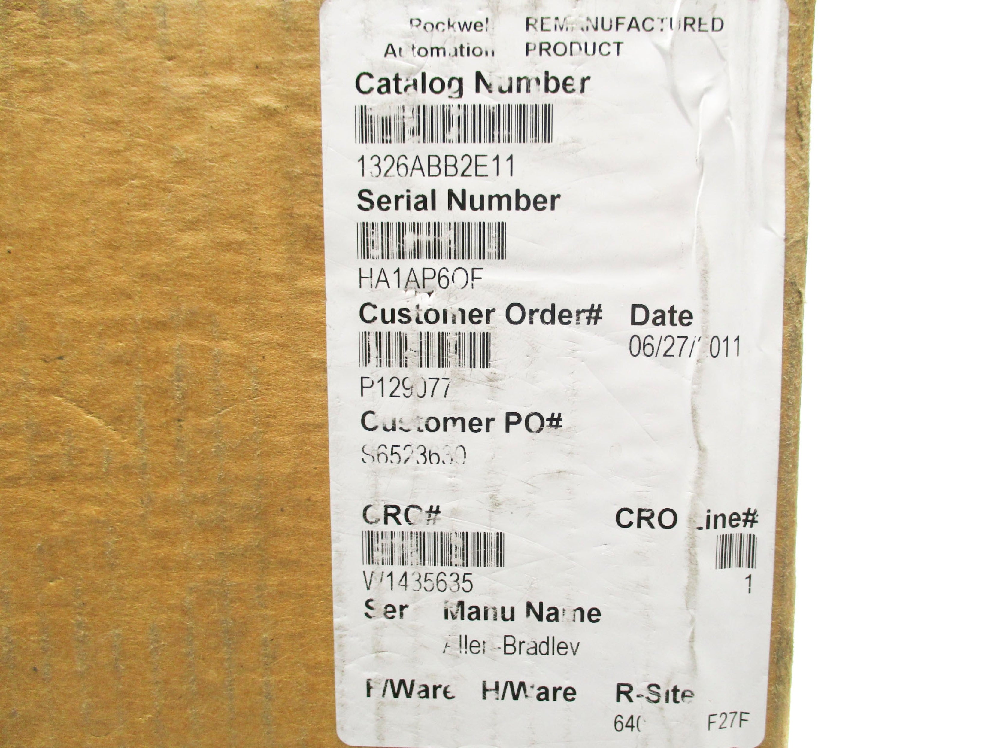 ALLEN BRADLEY 1326ABB2E11 REMAN