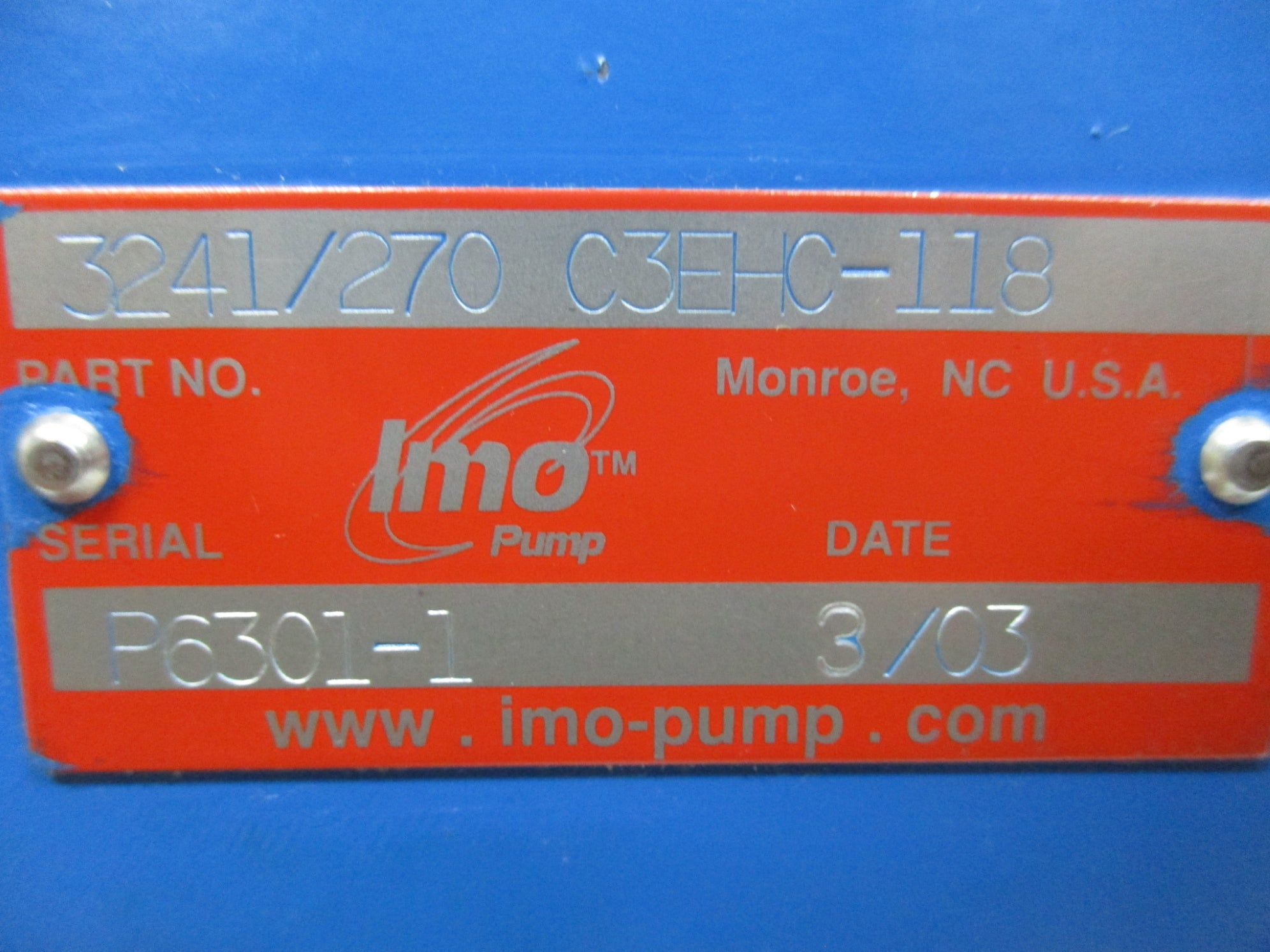 IMO 3241/270C3EHC-118 UNMP