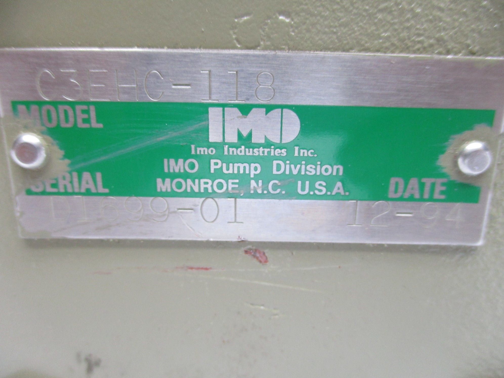 IMO C3EHC-118 UNMP