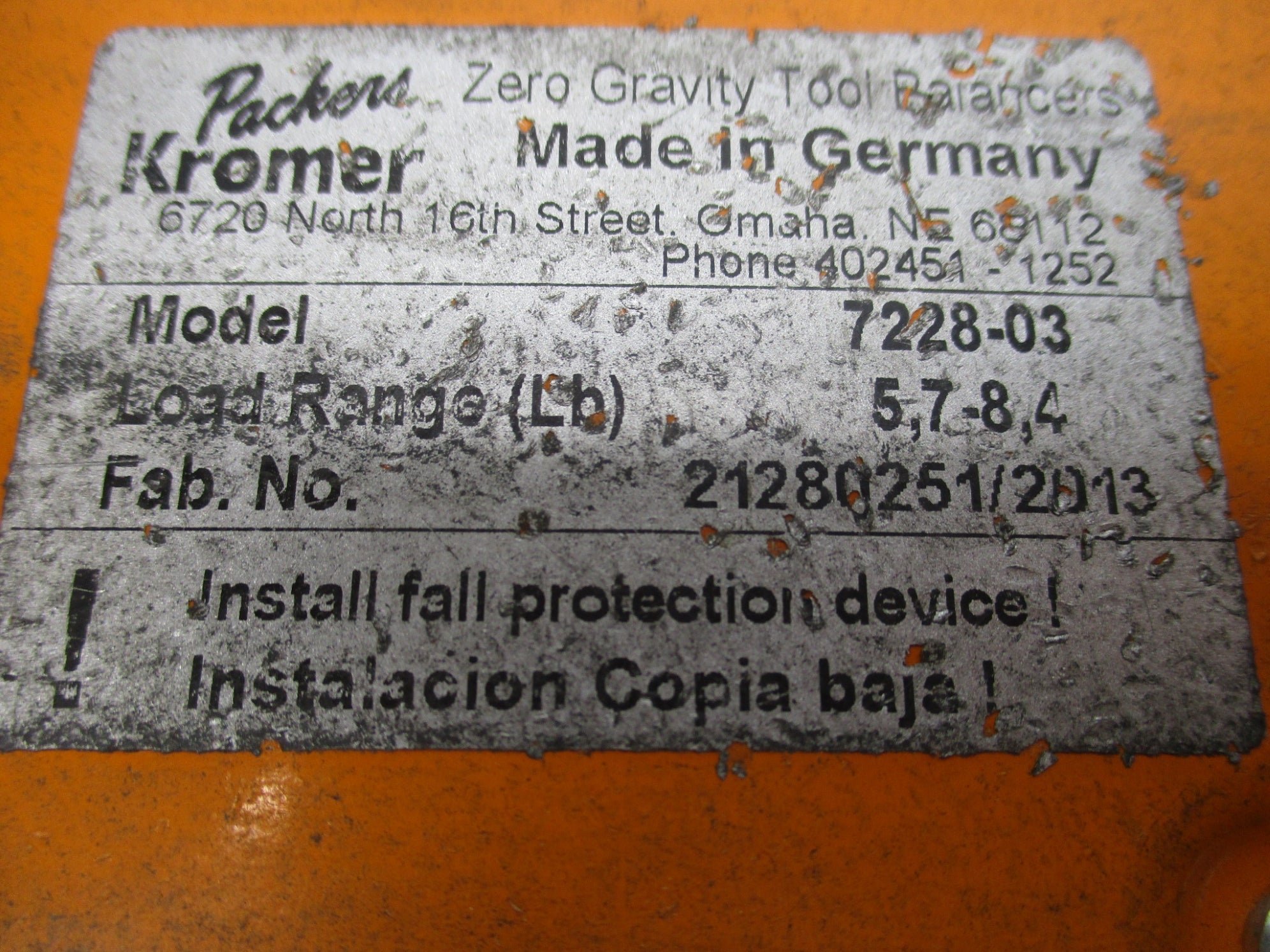 PACKERS KROMER 7228-03 UNMP