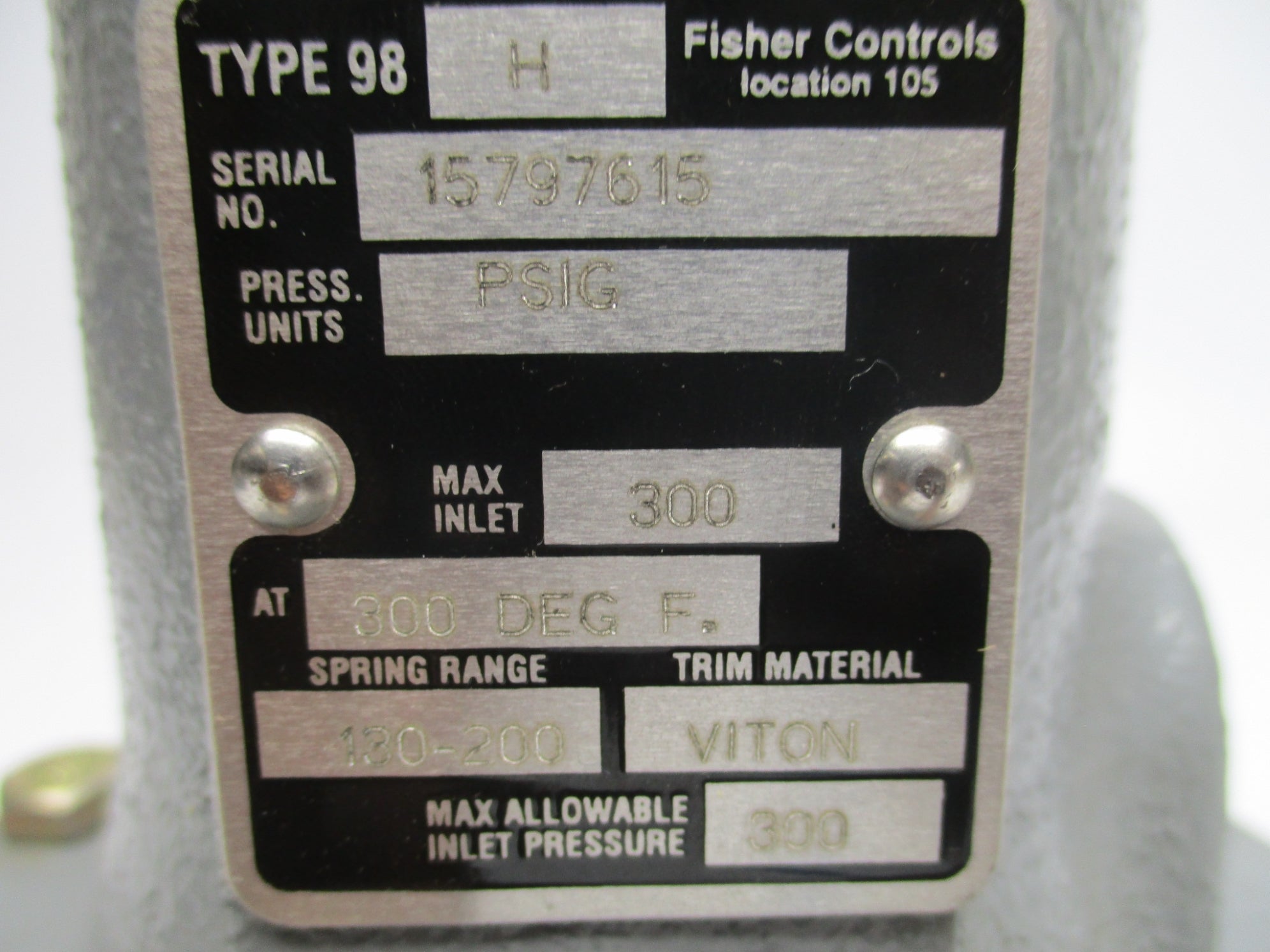 FISHER 98H 300PSI UNMP