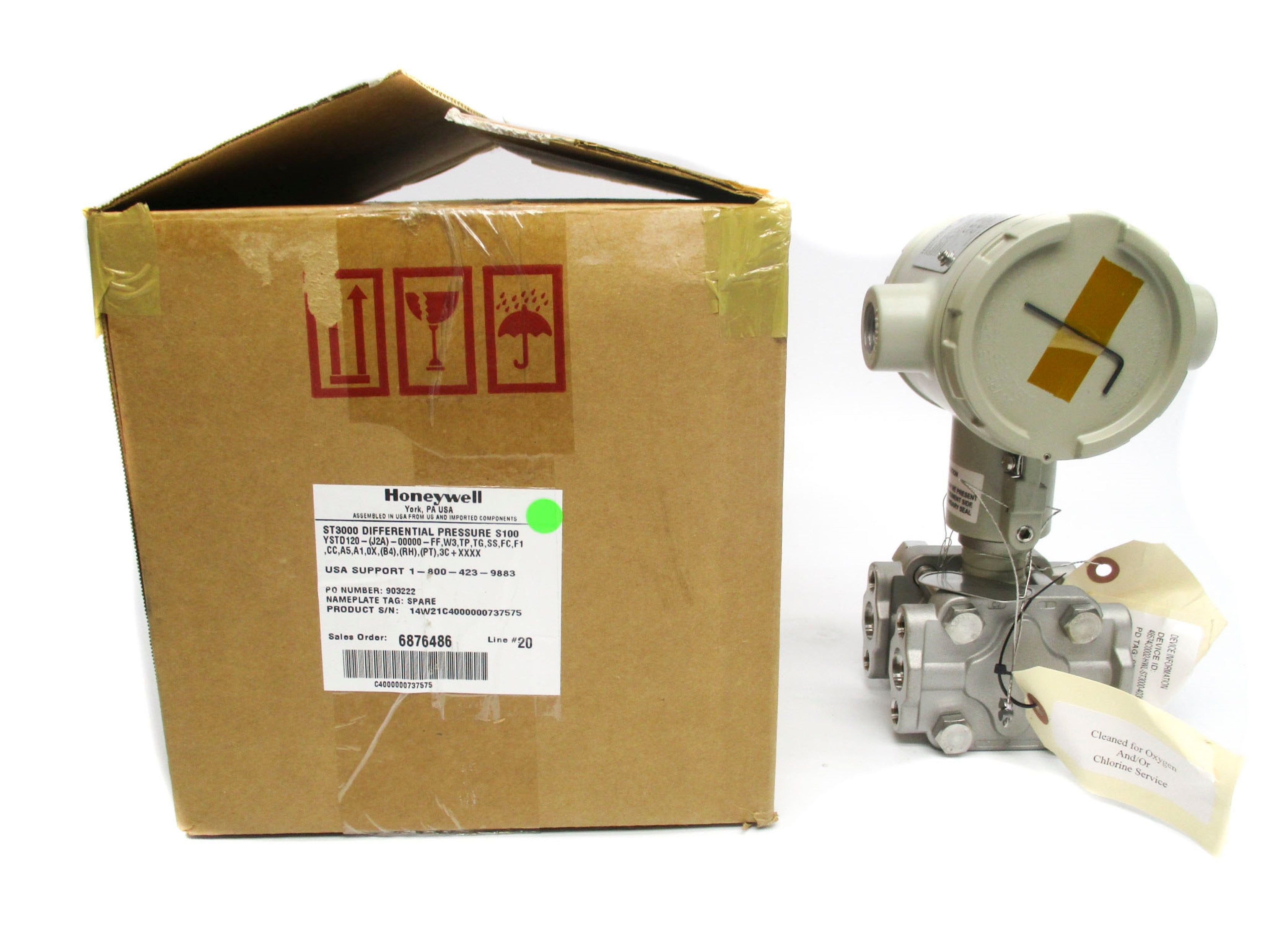 HONEYWELL YSTD120-(J2A)-00000-FF,W3,TP,TG,SS NSMP