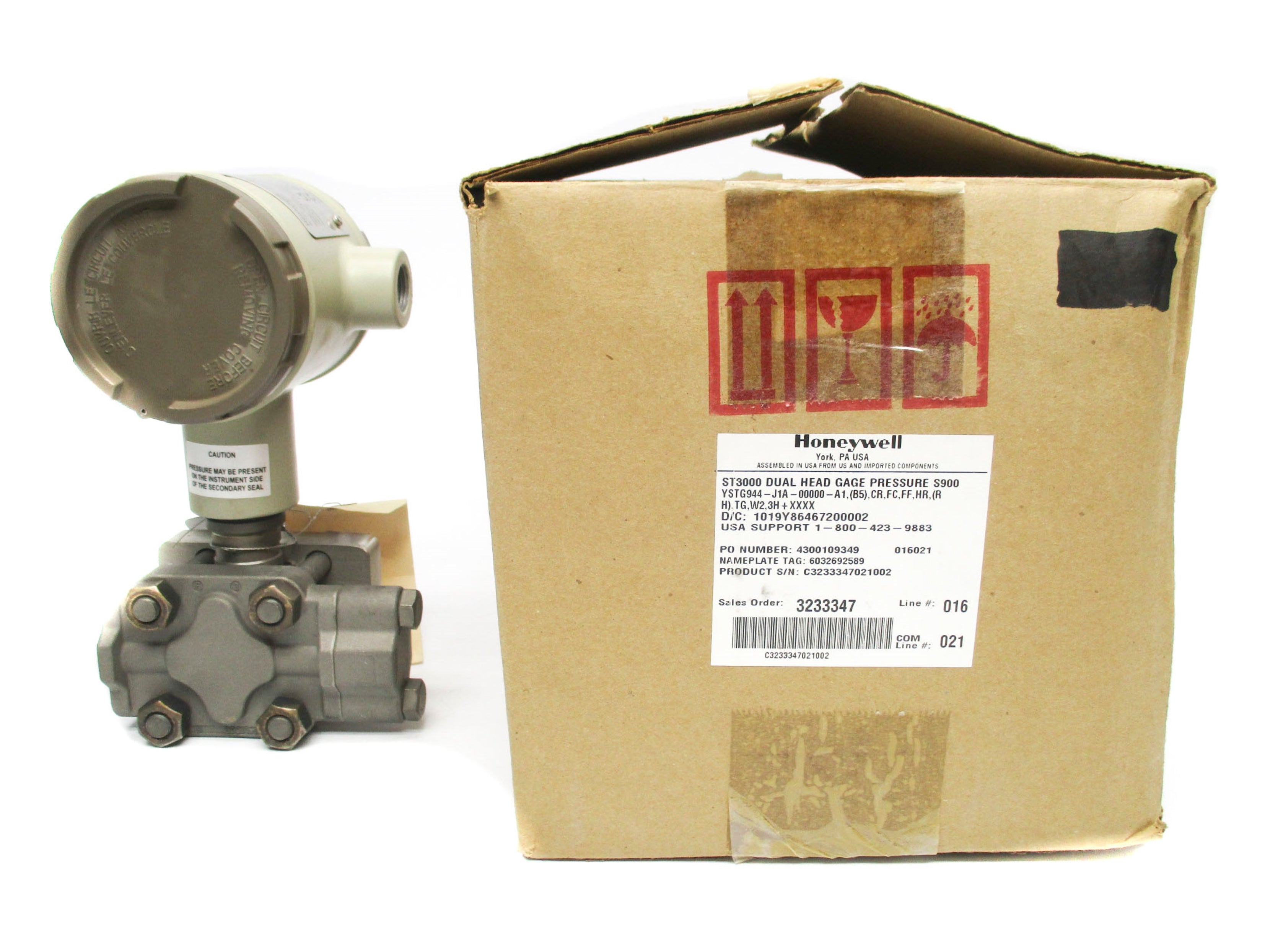 HONEYWELL YSTG944-J1A-00000-A1,(B5),CR,FC,FF,HR,(RH),TG,W2,3H-XXXX NSMP