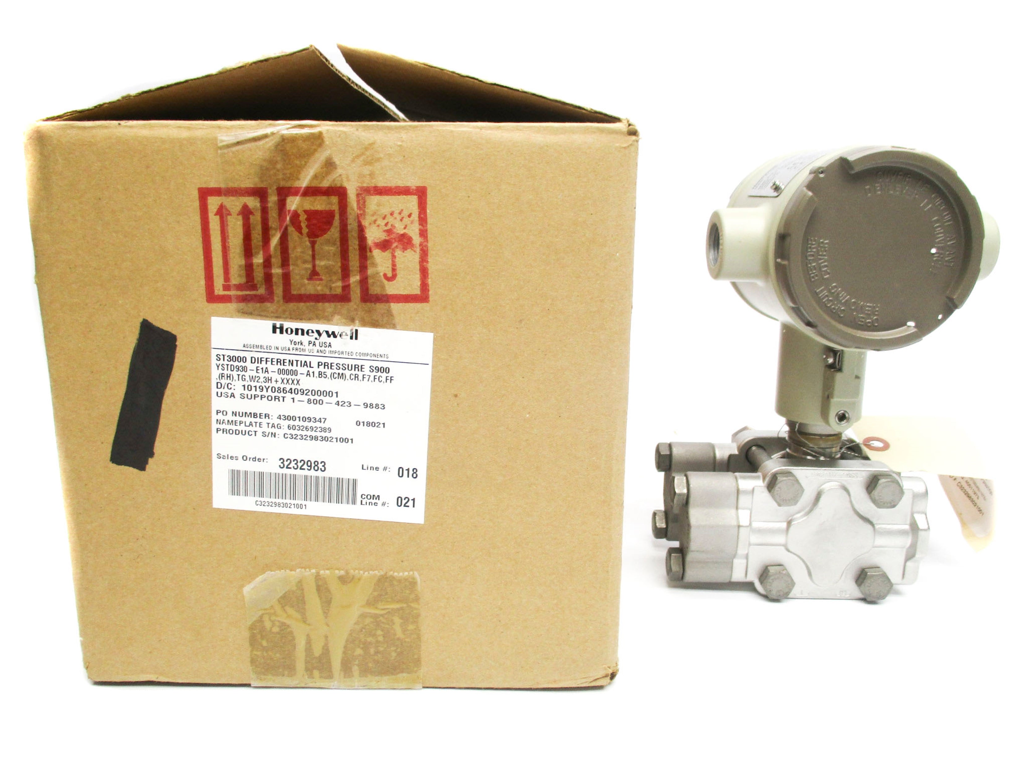 HONEYWELL YSTD930-E1A-00000-A1,B5,(CM),CR,F7,FC,FF,(RH),TG,W2,3H-XXXX NSMP