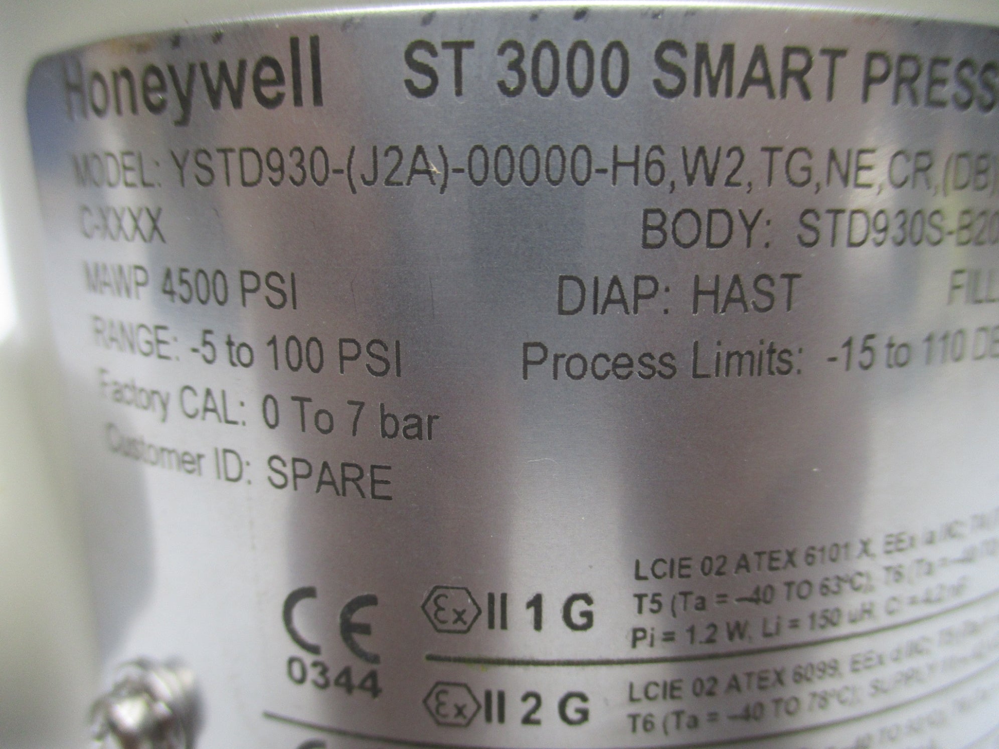 HONEYWELL YSTD930-(J2A)-00000-H6,W2,TG,NE,CR,(DB) NSMP