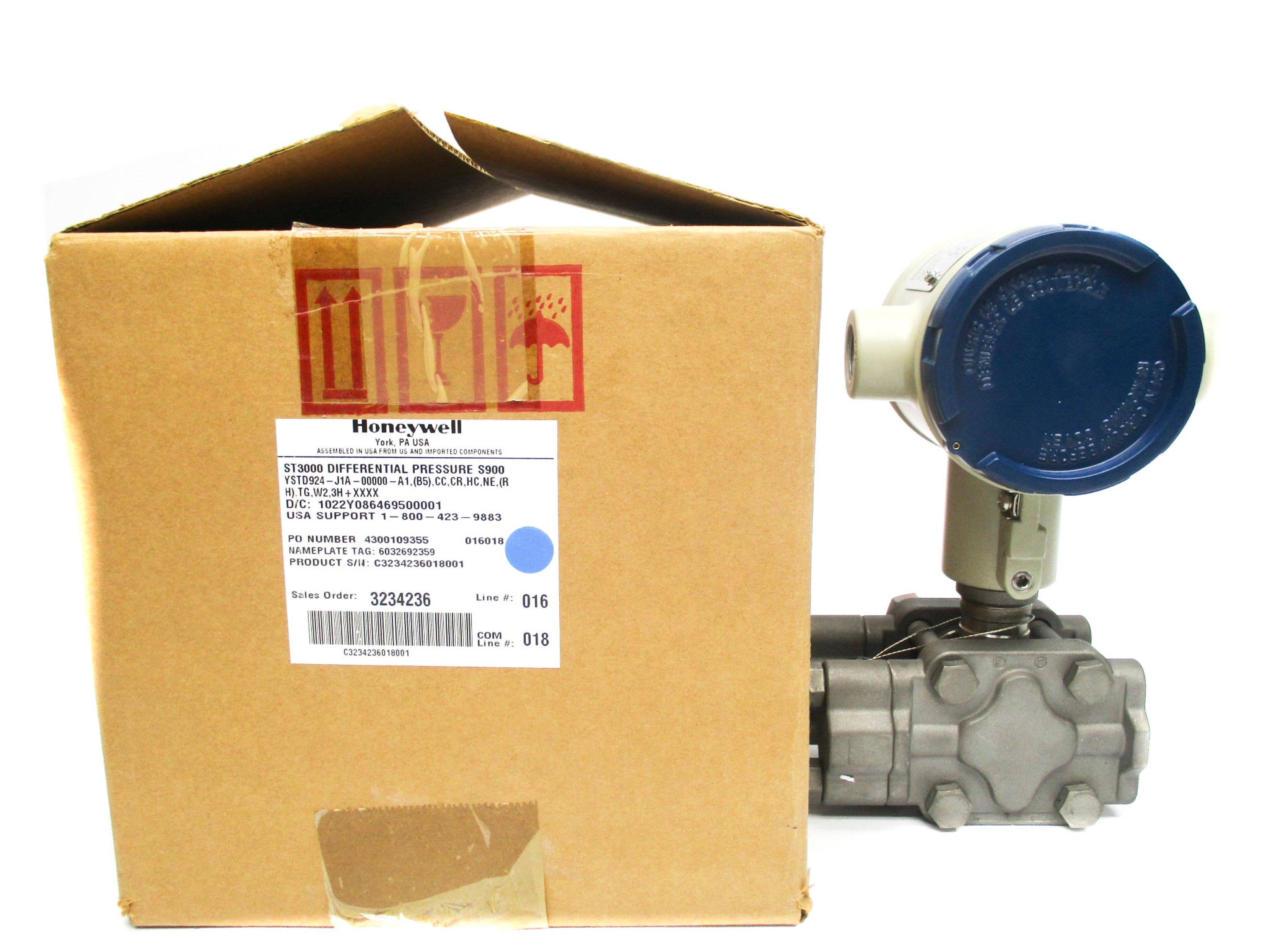 HONEYWELL YSTD924-J1A-00000-A1,(B5),CC,CR,HC,NE,(RH),TG,W2,3H-XXXX NSMP