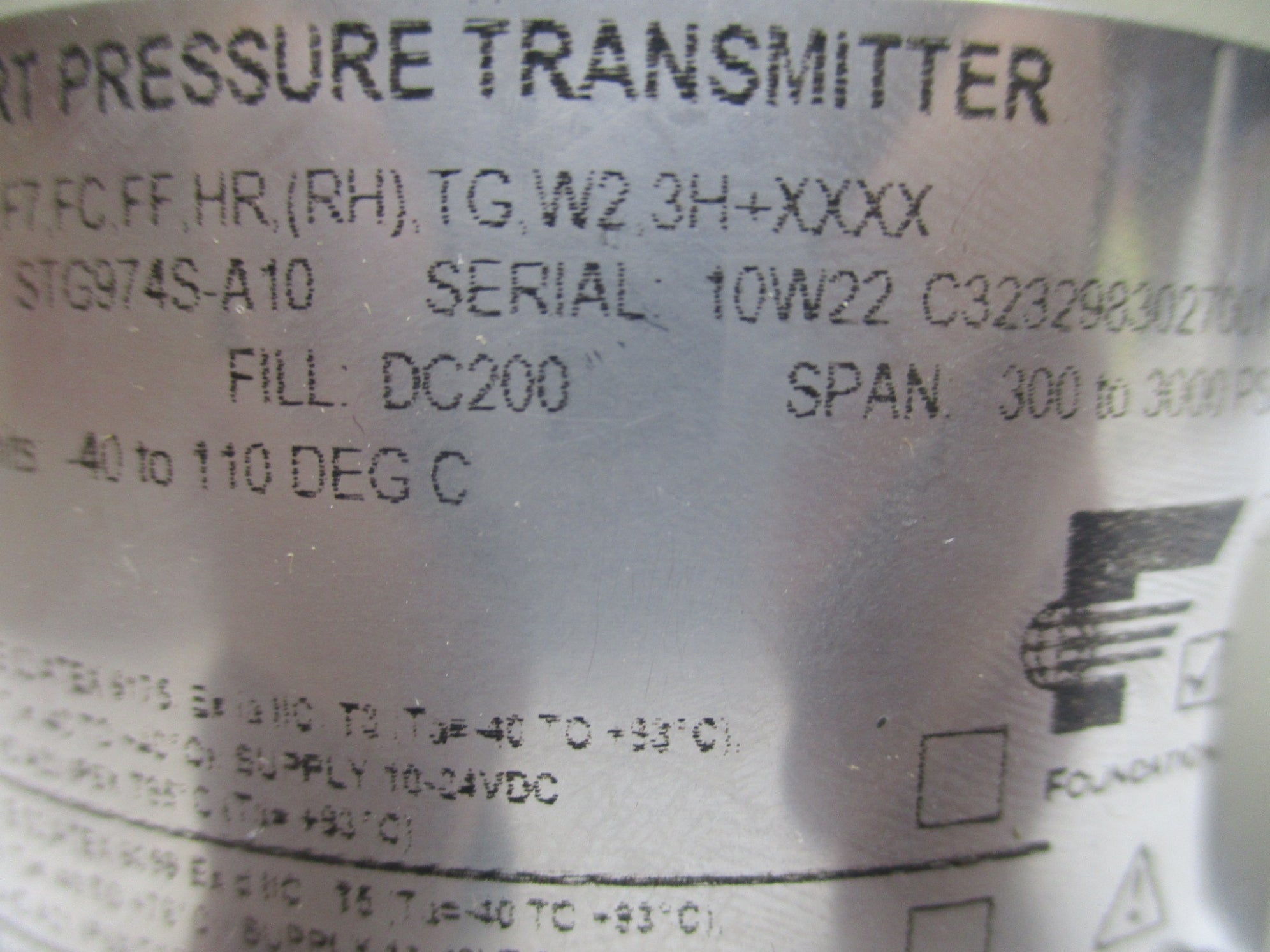 HONEYWELL YSTG974-E1A-00000-A1,B5,CR,F7,FC,FF,HR,(RH),TG,W2,3H-XXXX NSMP